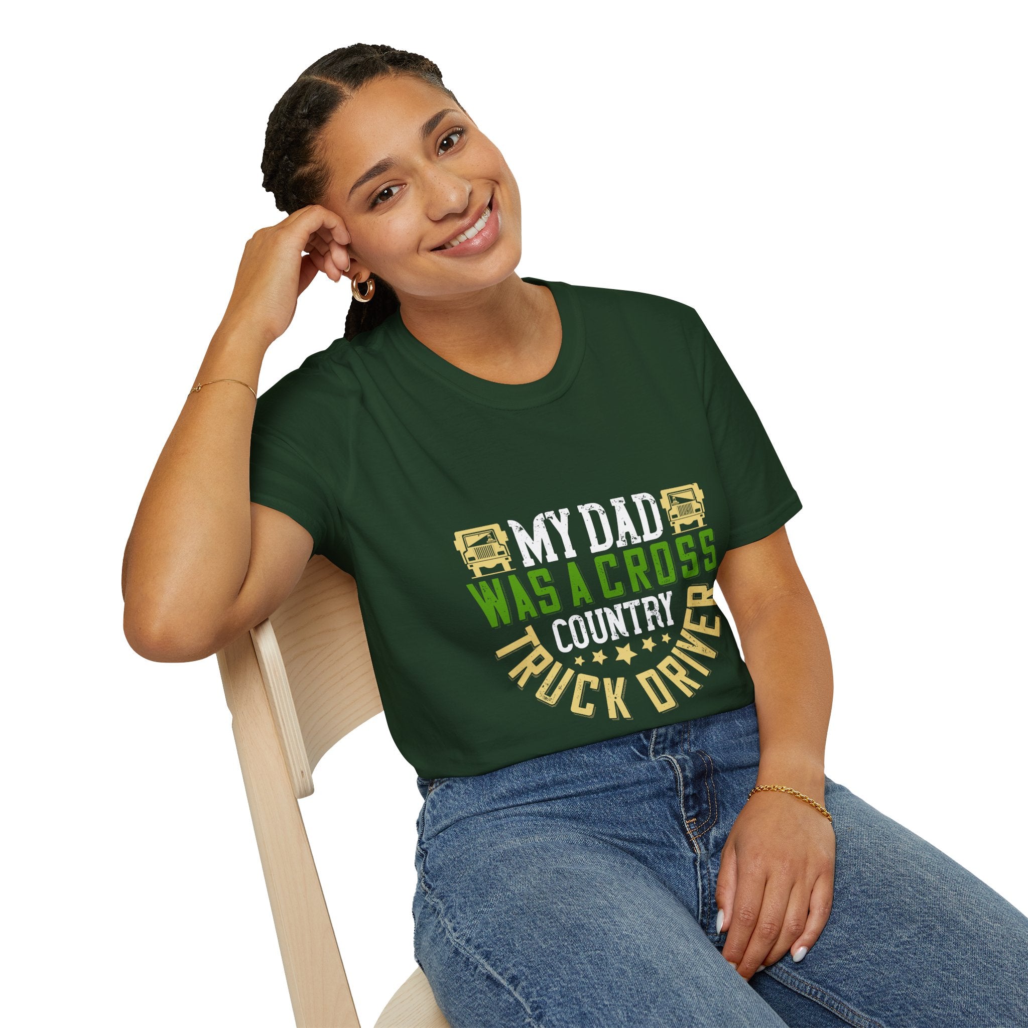 Proud Truck Driver T-Shirt, Father's Day Gift, Dad Appreciation, Cross Country Driving, Unisex Softstyle Tee
