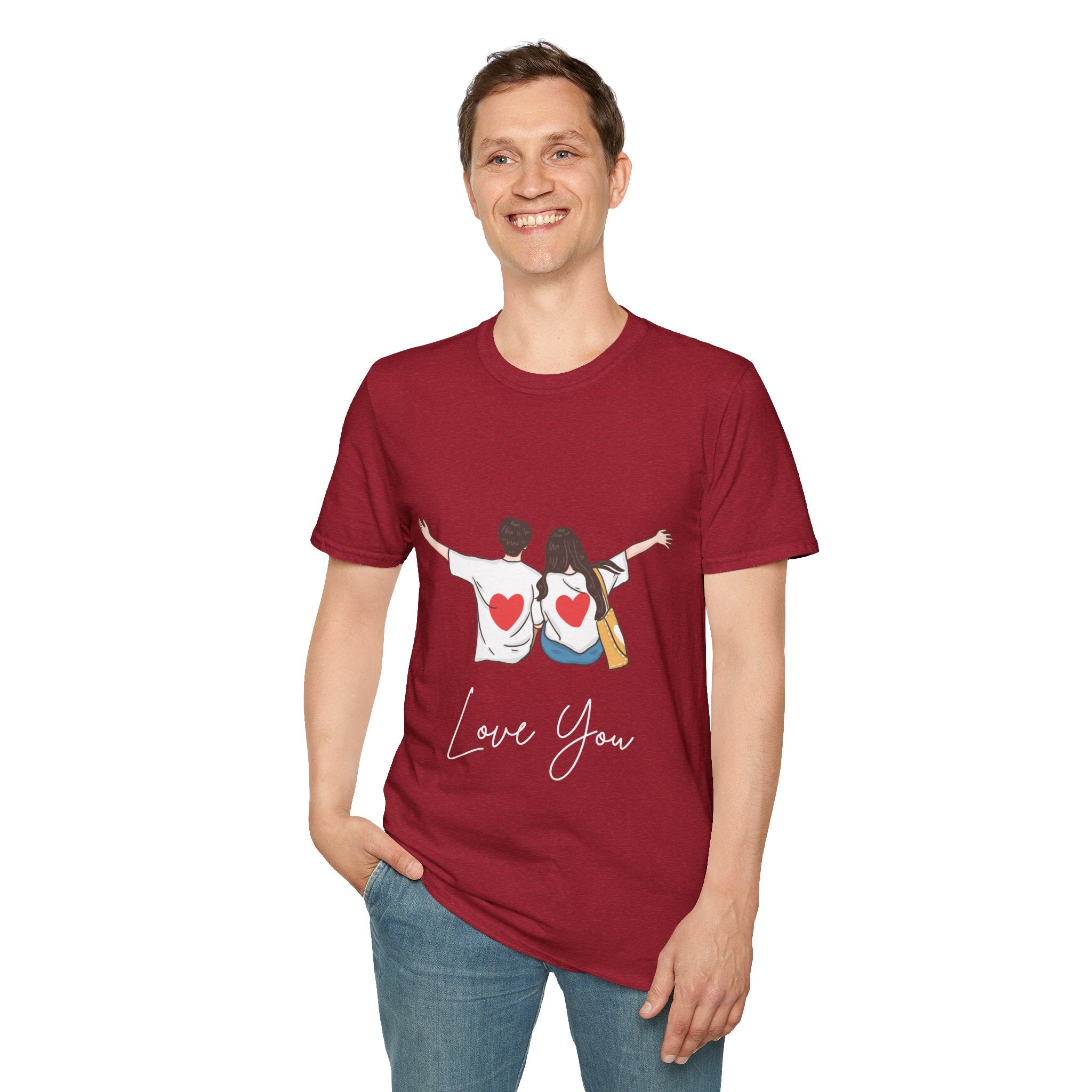 Love You Couple T-Shirt, Romantic Gift, Valentine’s Day Tee