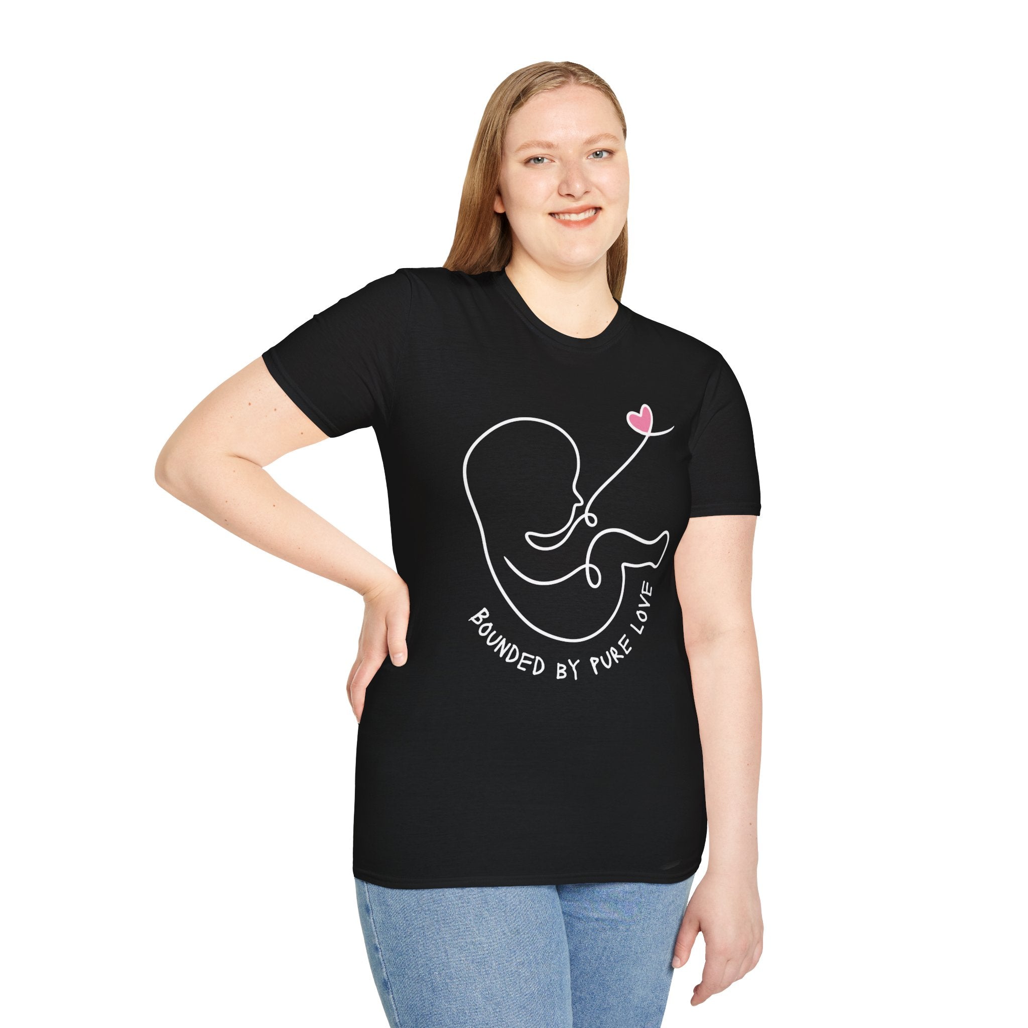 Bounded by Pure Love Unisex T-Shirt, Cute Tee, Expecting