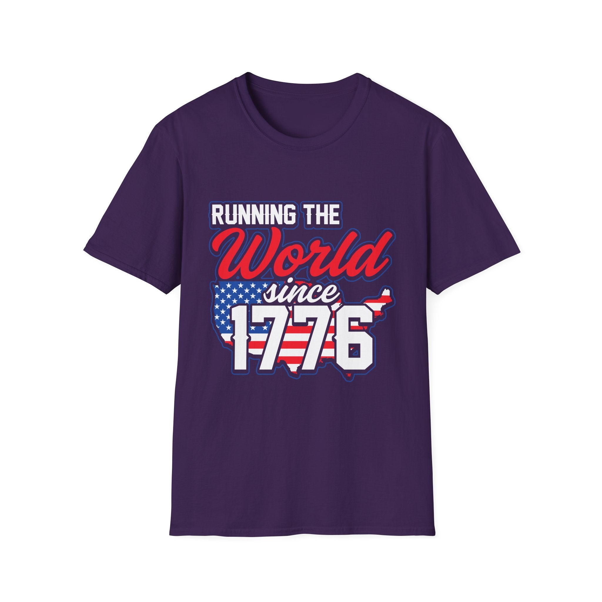 Patriotic Running T-Shirt: Celebrate Freedom, 4th of July, Sports Events, Unisex Tee, Gift for Fitness Lovers, Casual Wear