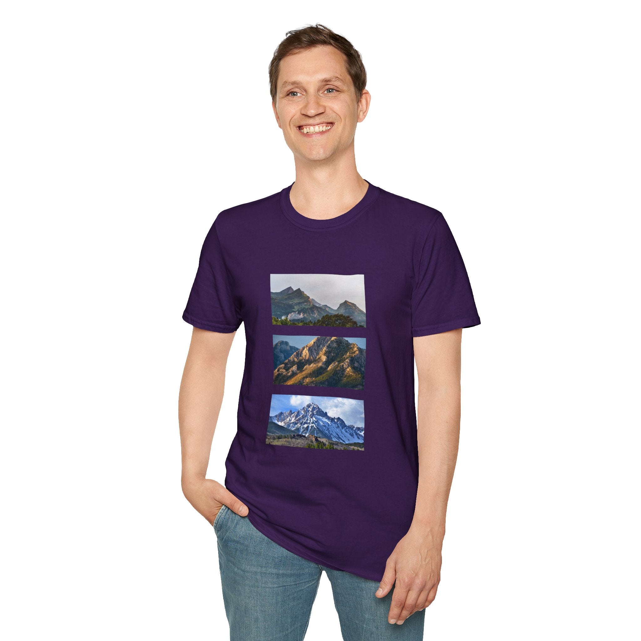 Mountain Photography Unisex Softstyle T-Shirt - Nature Lover Gift