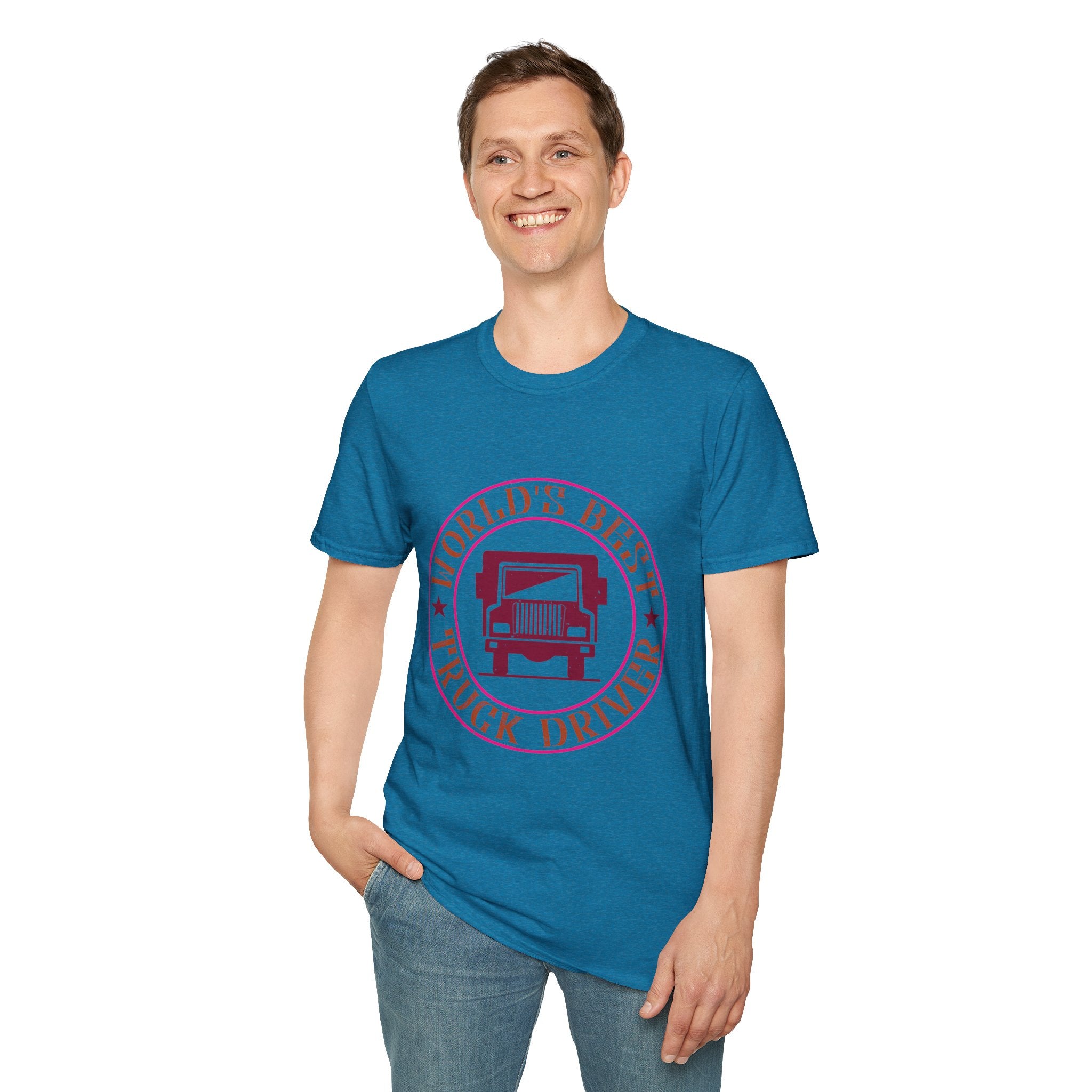 World's Best Truck Driver Unisex Softstyle T-Shirt | Gift for Dad