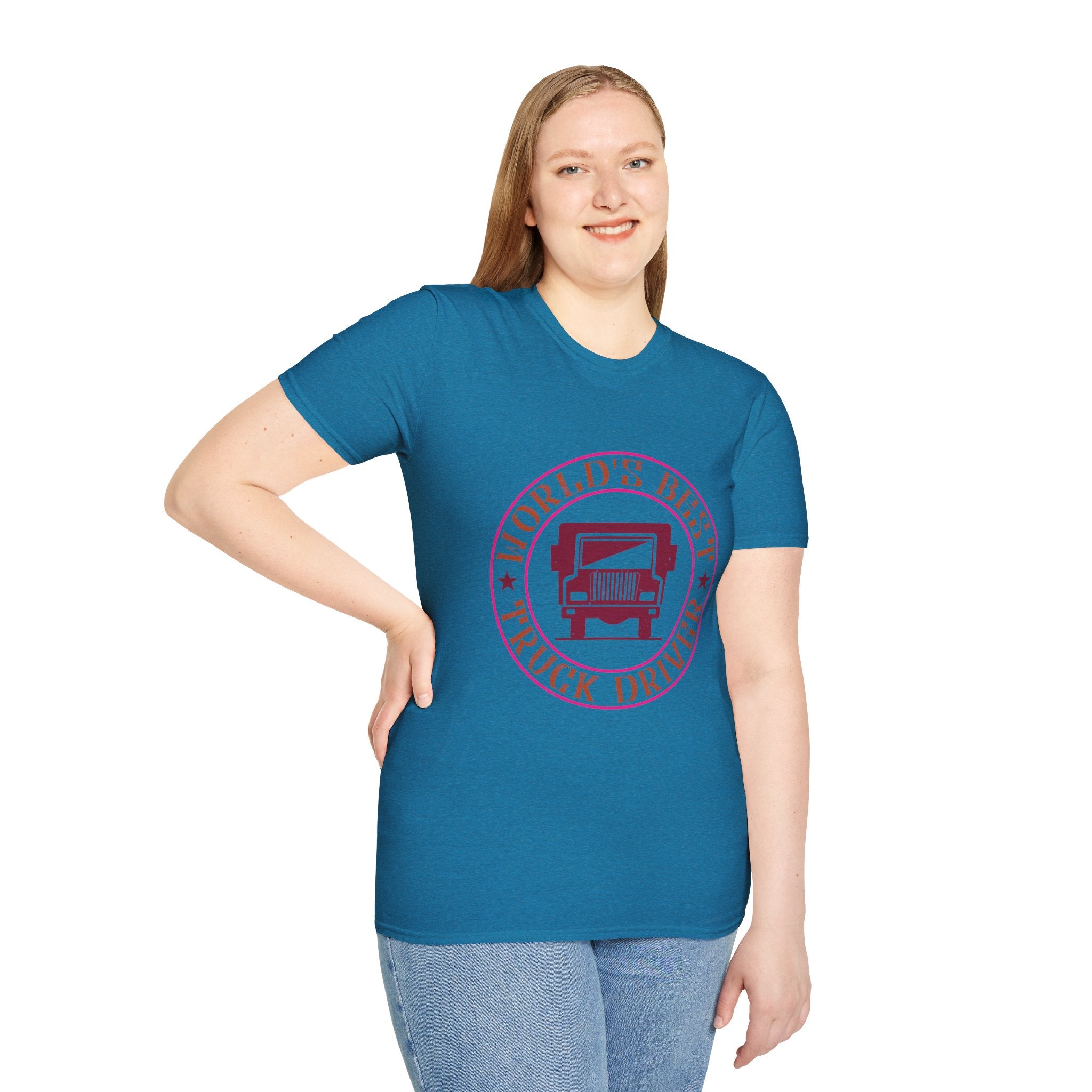 World's Best Truck Driver Unisex Softstyle T-Shirt | Gift for Dad