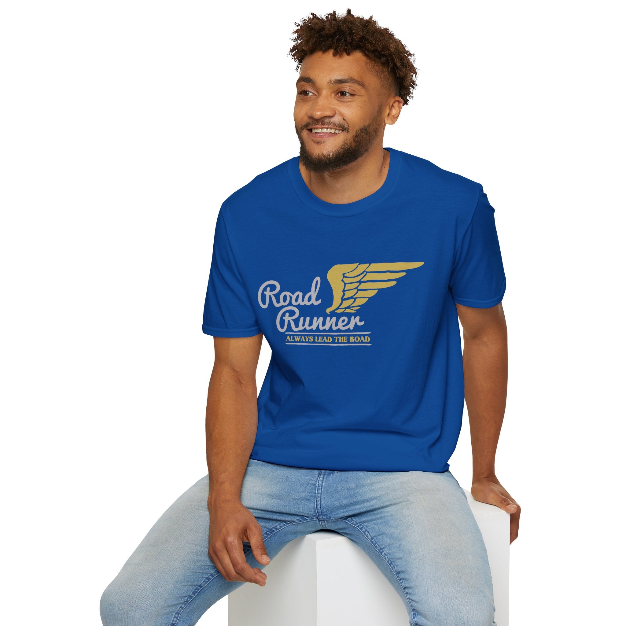 Road Runner Unisex Softstyle T-Shirt | Perfect Gift for Runners, Sports Lovers, Fitness Enthusiasts, Casual Wear, Marathon Events