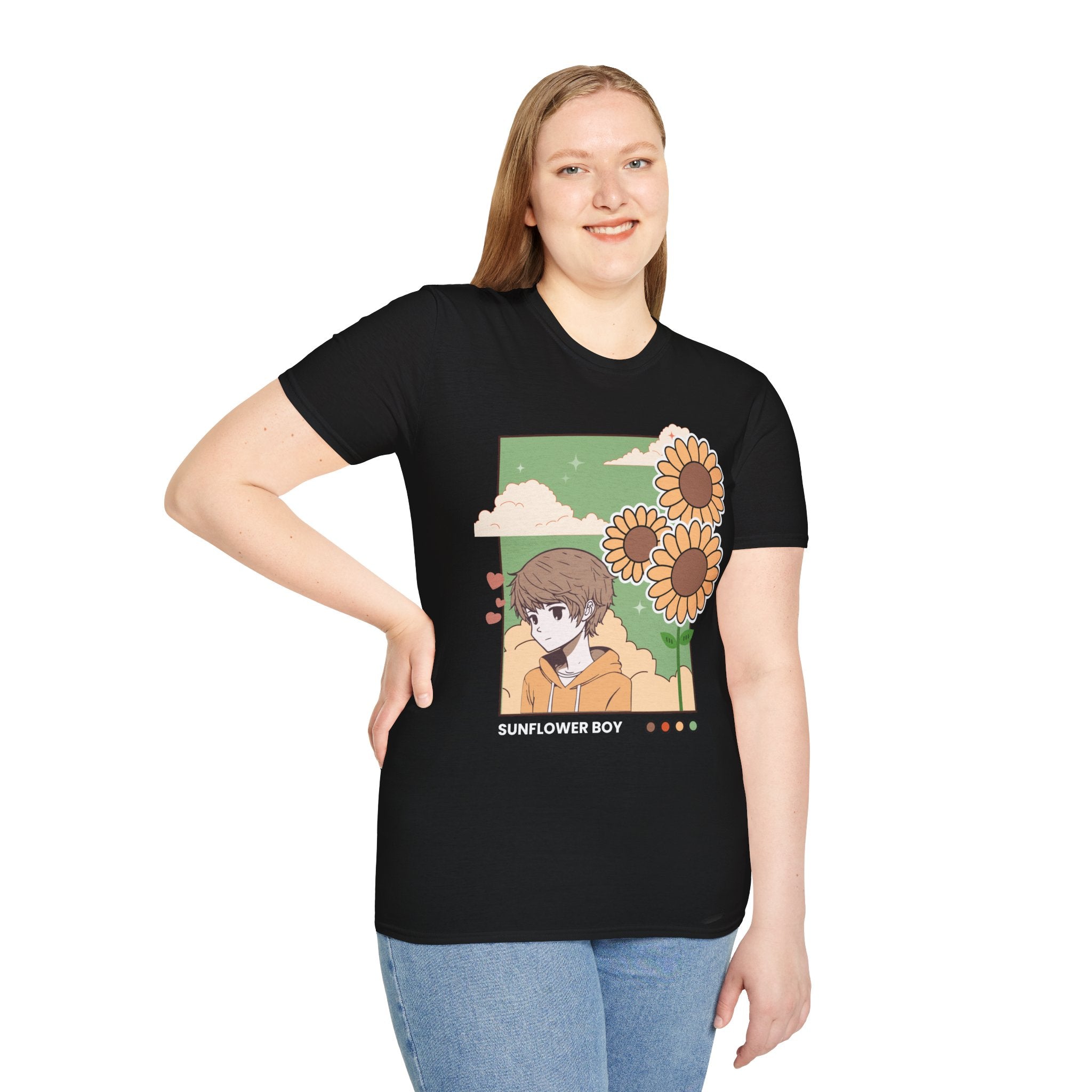 Sunflower Aesthetic Unisex T-Shirt, Softstyle Tee, Casual Wear