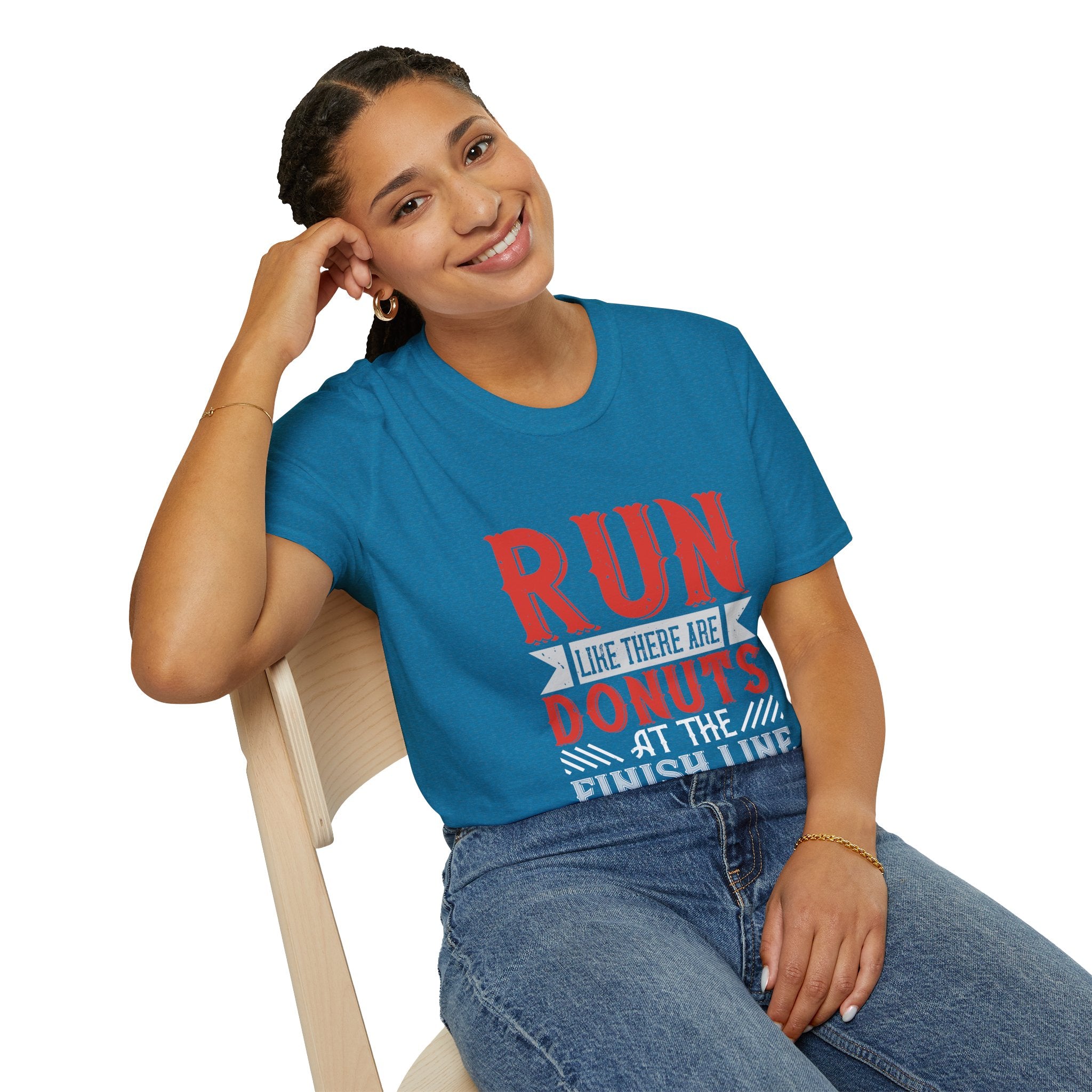 Playful Fitness T-Shirt - Perfect for Runners, Gift for Donut Lovers