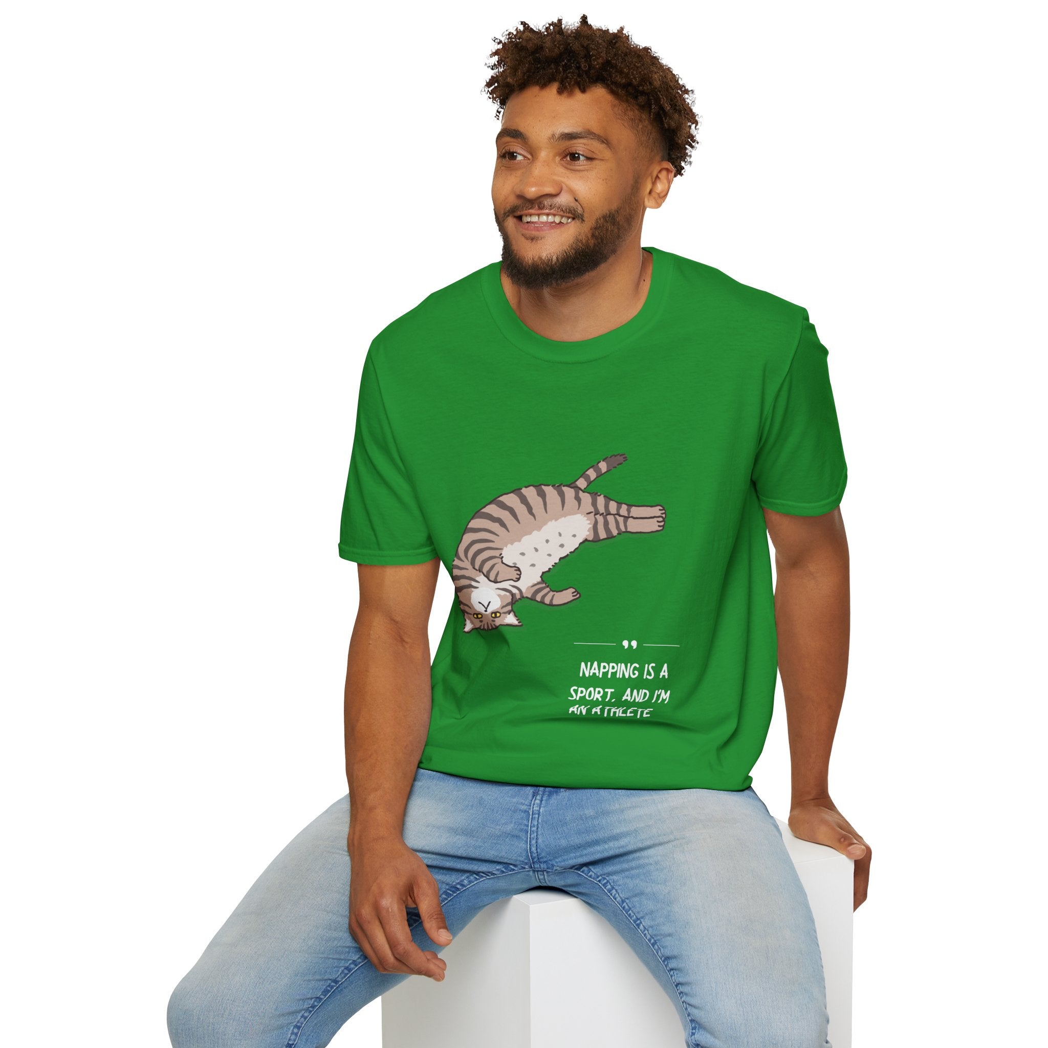 Cat Nap T-Shirt, Funny Cat Lover Gift, Unisex Tee