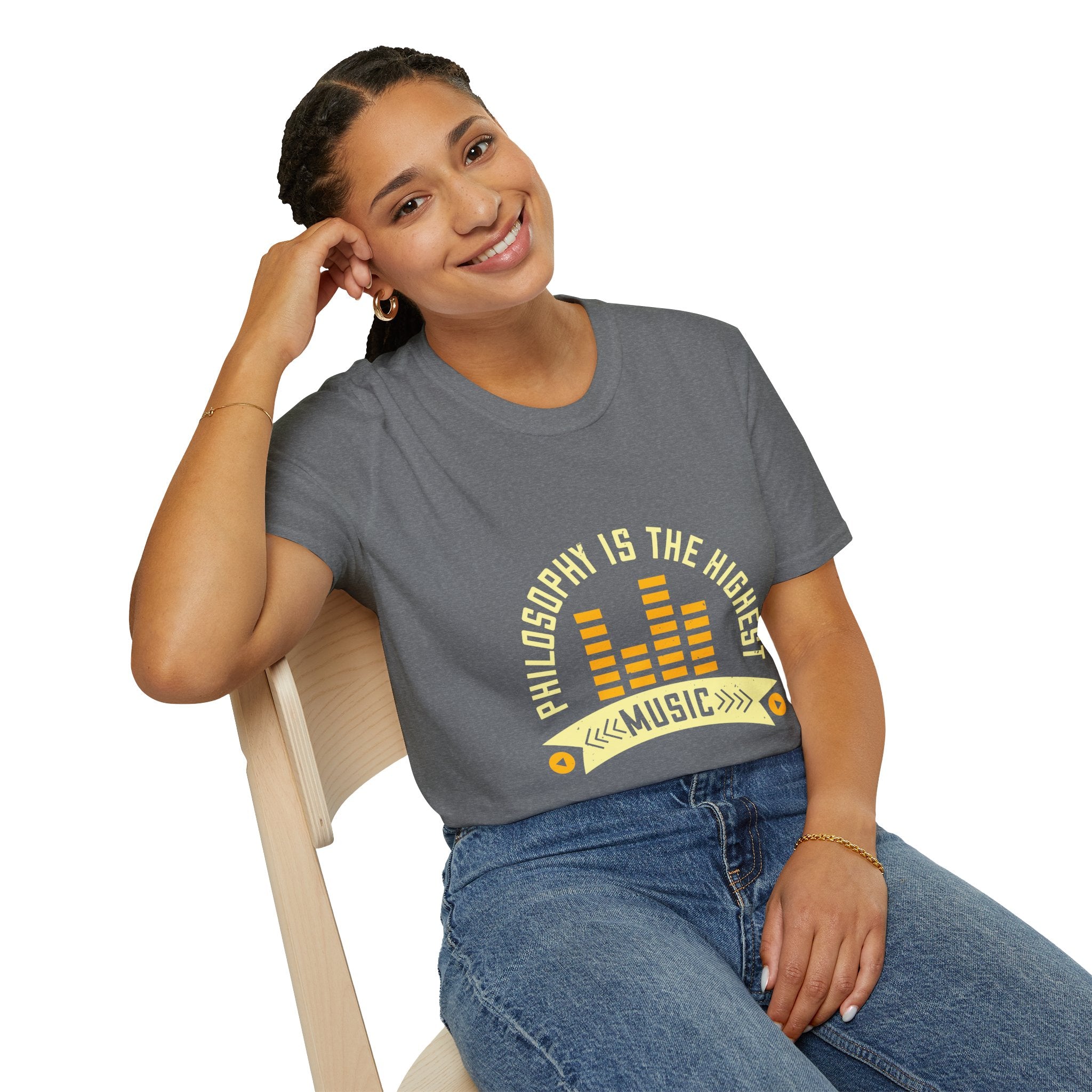 Musical Philosophy T-Shirt - Unisex Softstyle Tee, Gift for Music Lovers