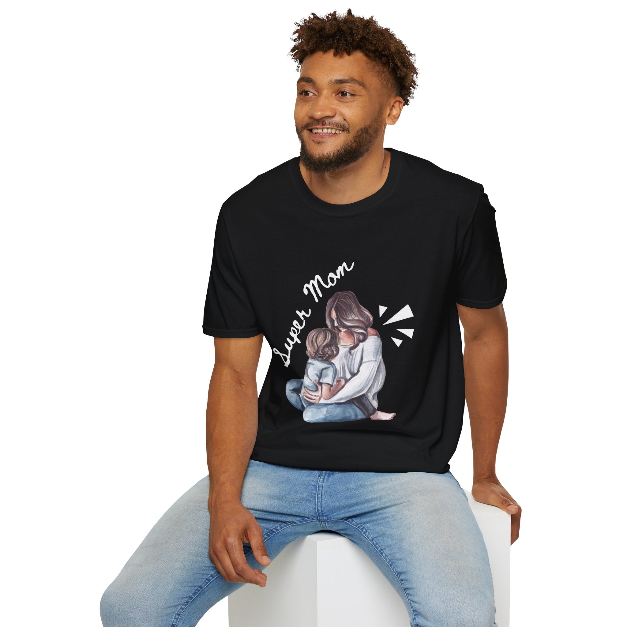 Super Mom T-Shirt - Unisex Softstyle Tee for Mother's Day