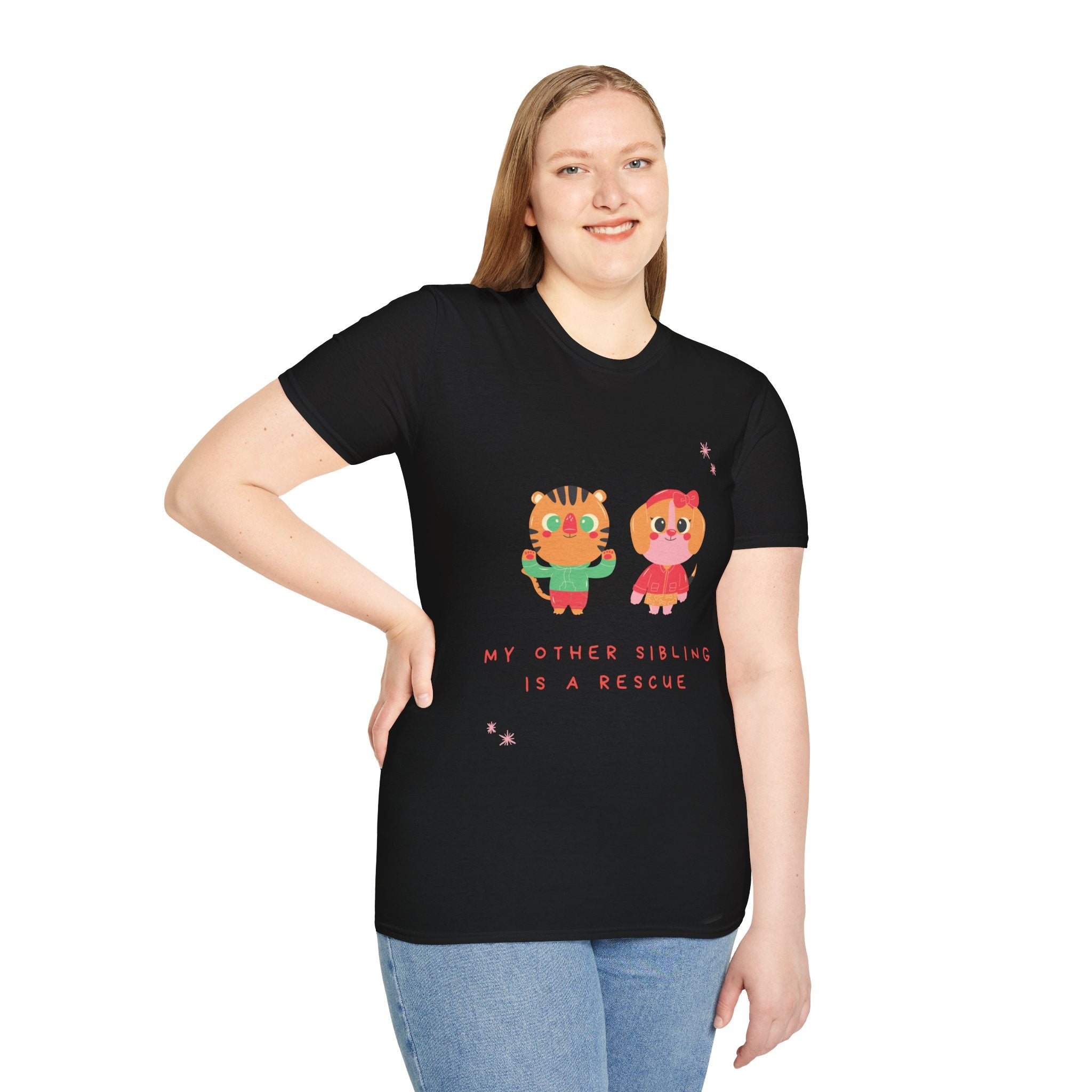 Cute Sibling Rescue T-Shirt, Animal Lovers Gift, Adoption Awareness Tee