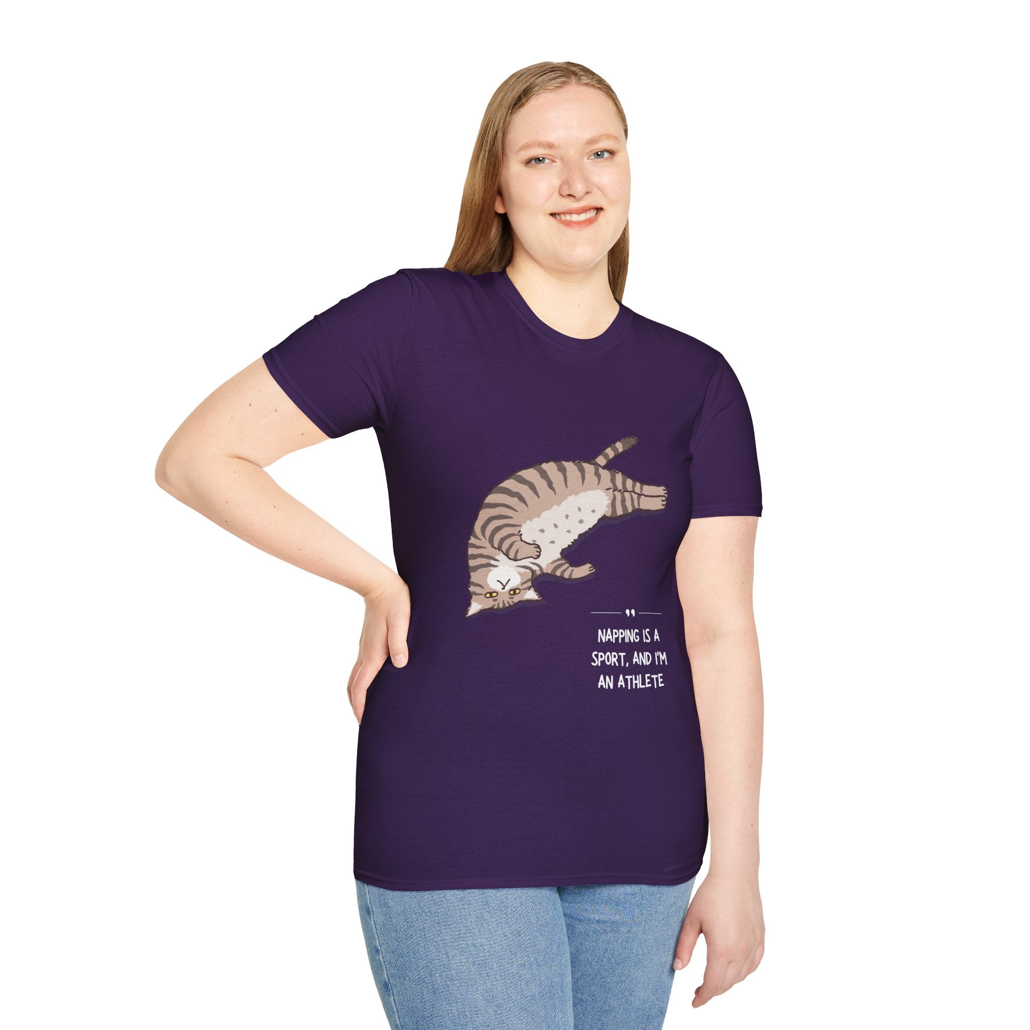 Cat Nap T-Shirt, Funny Cat Lover Gift, Unisex Tee