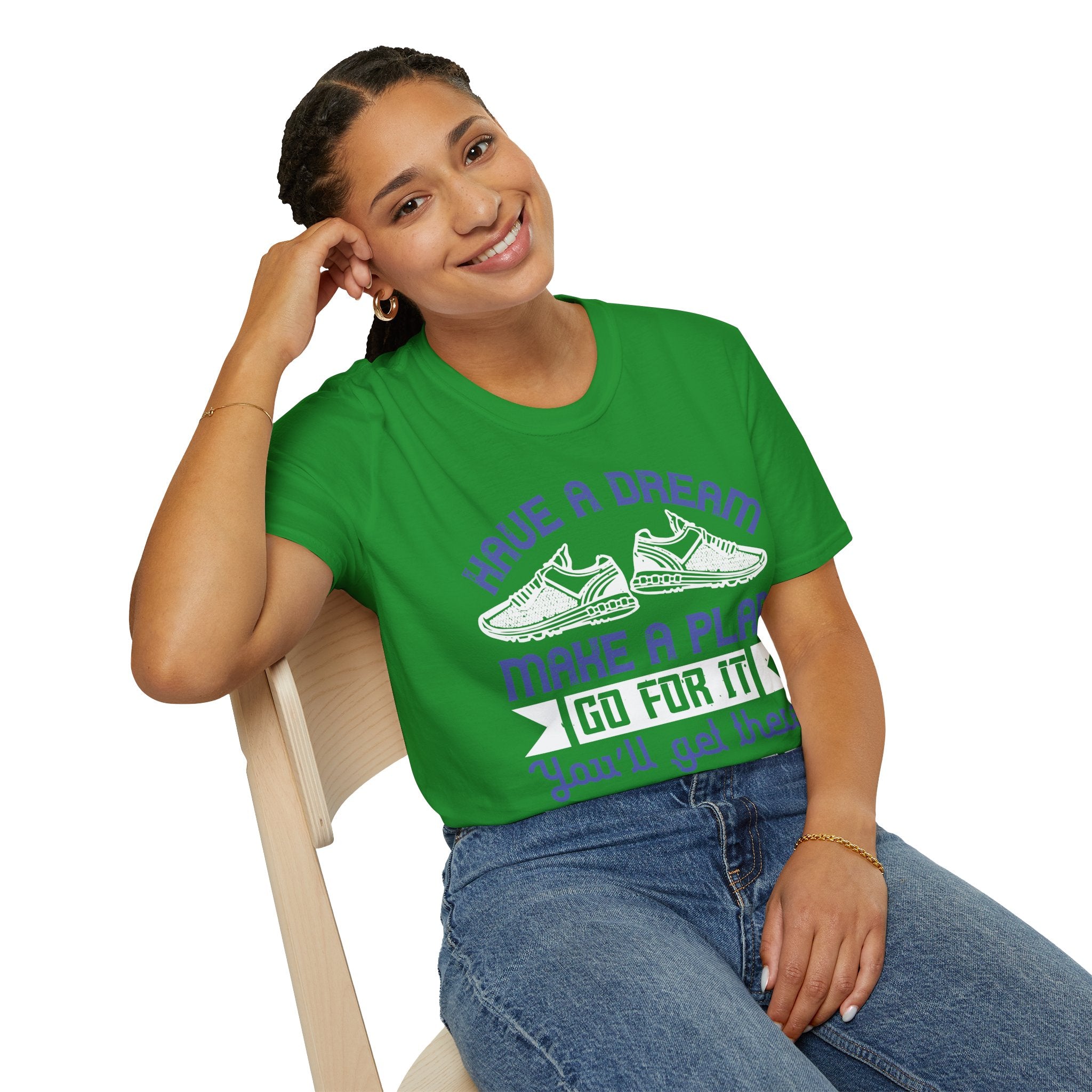Inspirational Graphic T-Shirt with Motivational Quote, Dream Big
