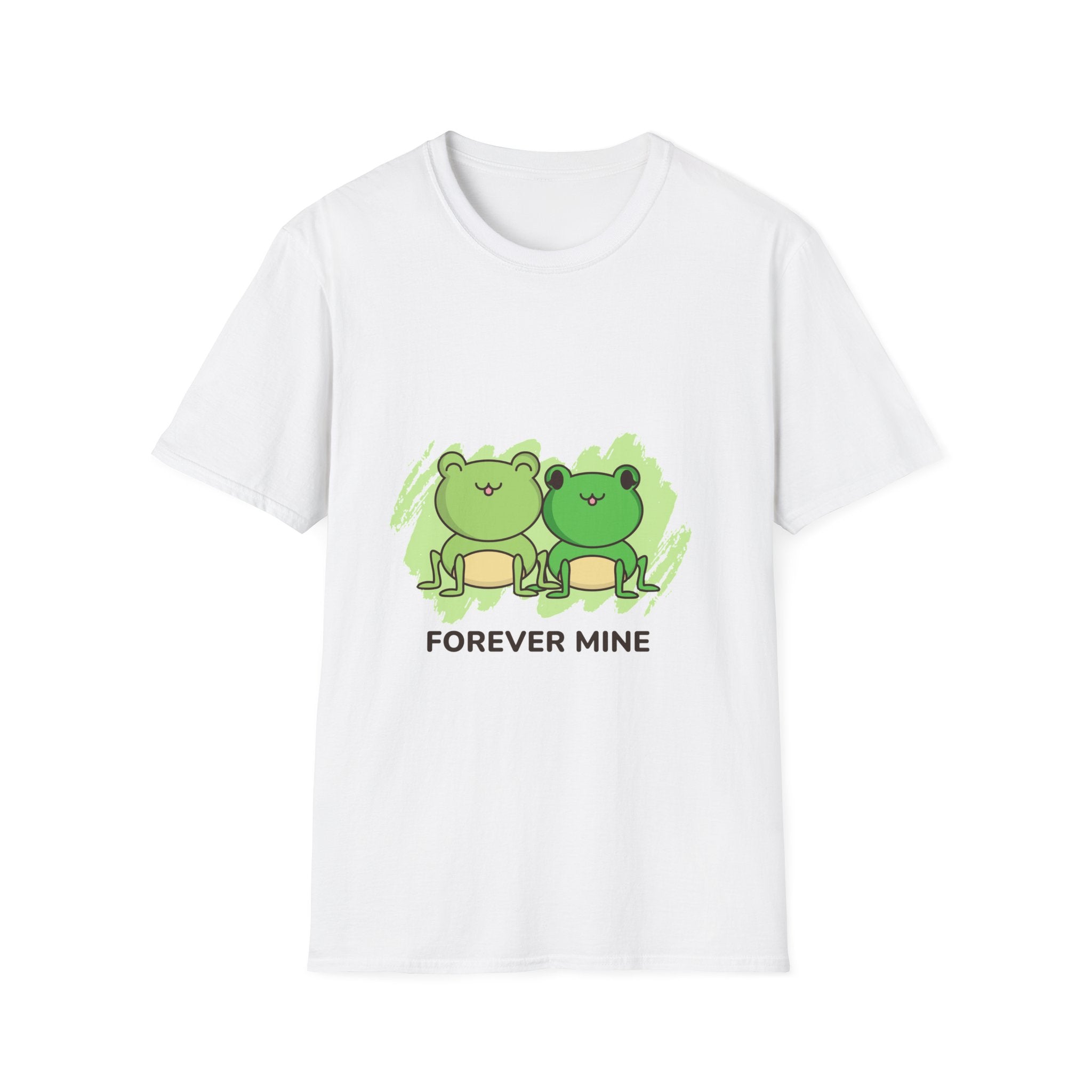 Forever Mine Couple T-Shirt, Cute Frog Lovers Gift, Unisex Softstyle Tee