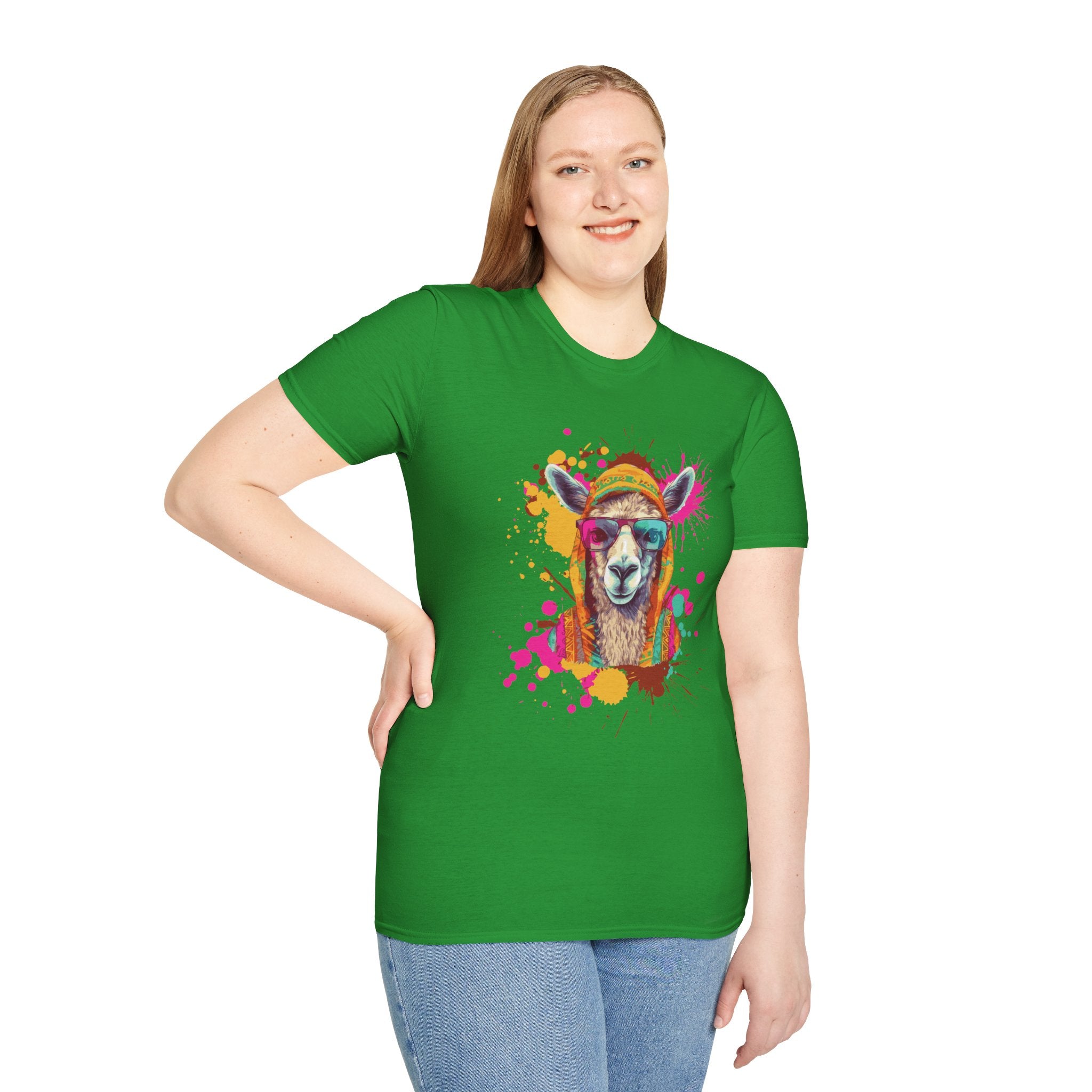 Colorful Llama T-Shirt - Fun Gift for Animal Lovers