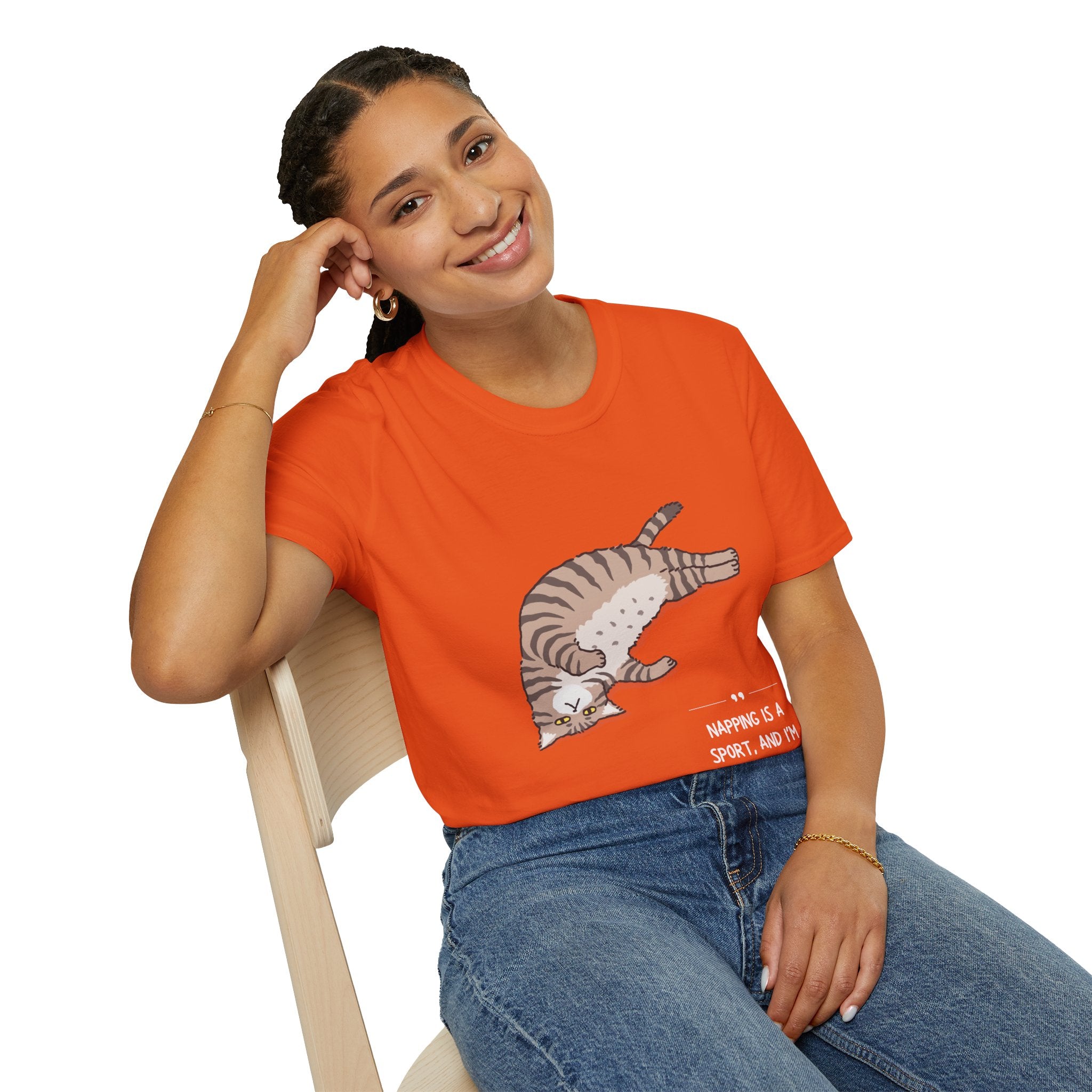 Cat Nap T-Shirt, Funny Cat Lover Gift, Unisex Tee