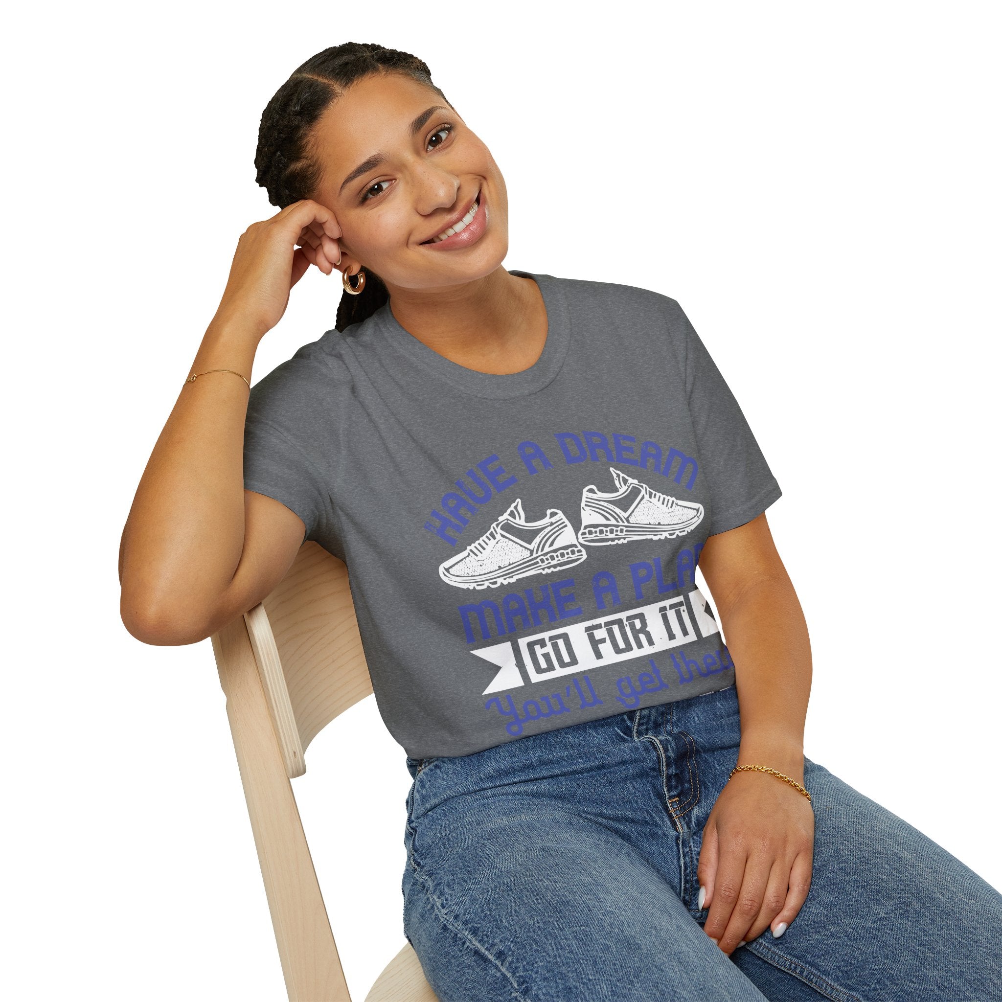 Inspirational Graphic T-Shirt with Motivational Quote, Dream Big