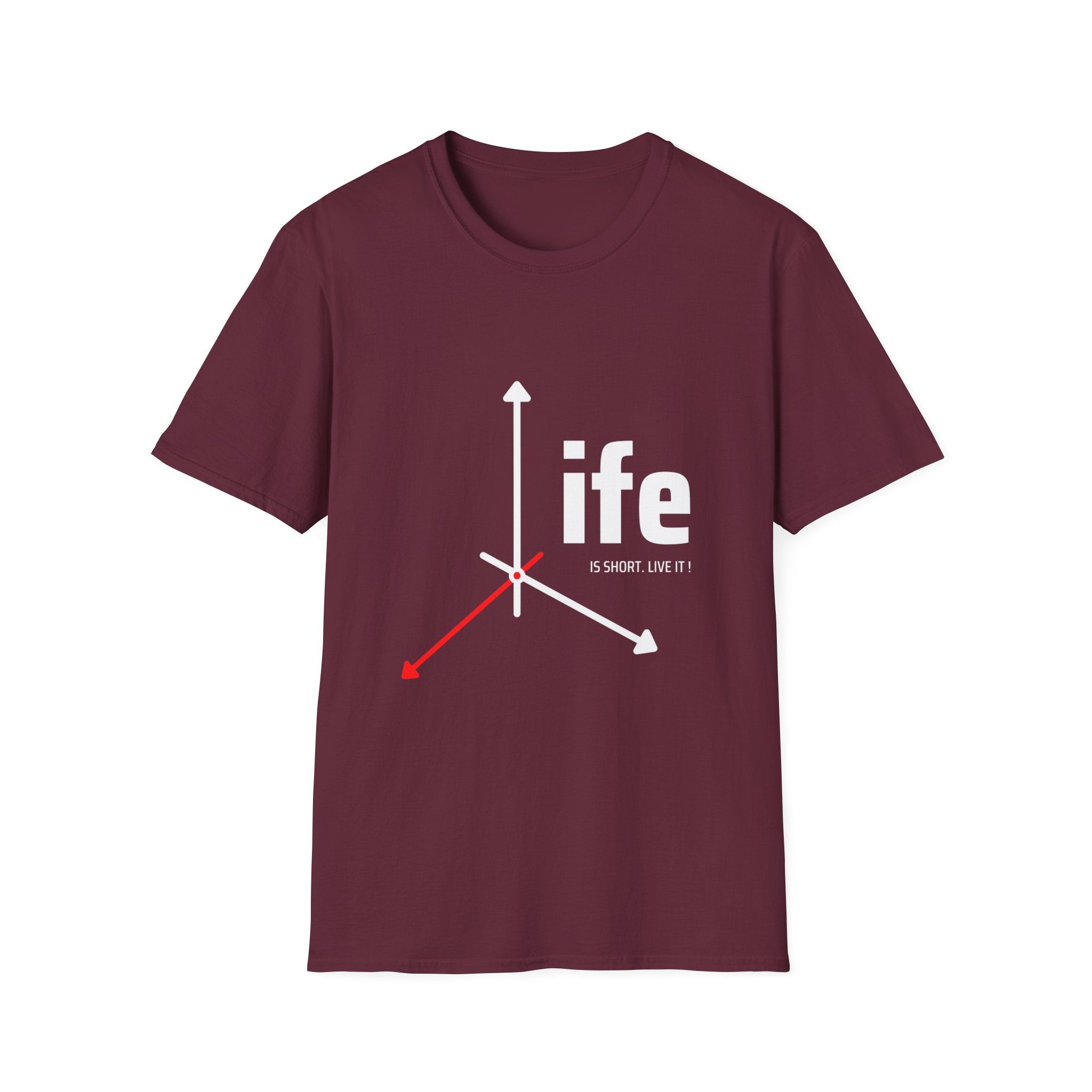 Life Direction Unisex T-Shirt, Motivational Tee, Casual Wear, Gift for Friends, Inspirational Life quote, Everyday Style