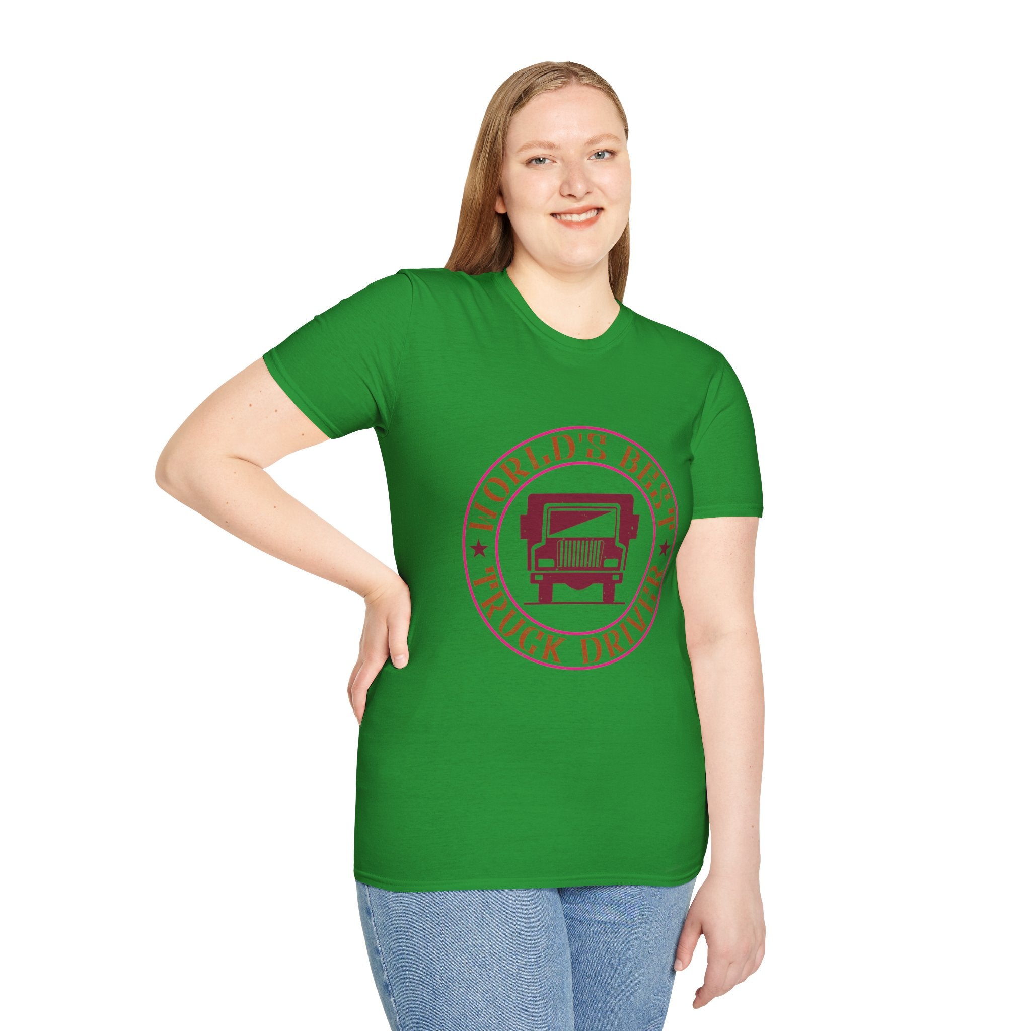World's Best Truck Driver Unisex Softstyle T-Shirt | Gift for Dad