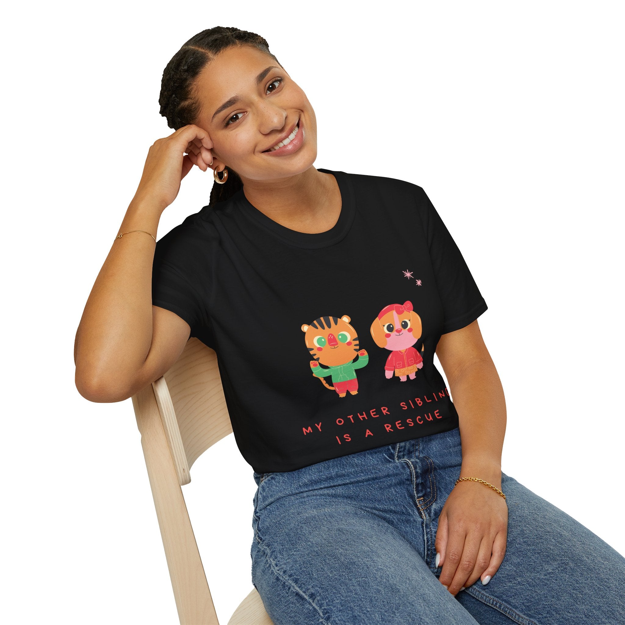 Cute Sibling Rescue T-Shirt, Animal Lovers Gift, Adoption Awareness Tee