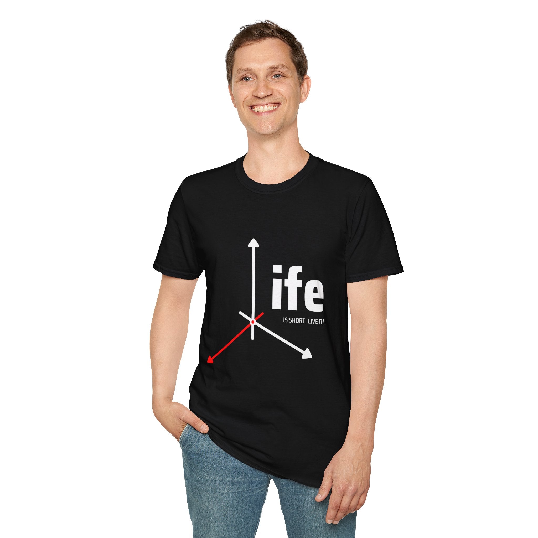 Life Direction Unisex T-Shirt, Motivational Tee, Casual Wear, Gift for Friends, Inspirational Life quote, Everyday Style