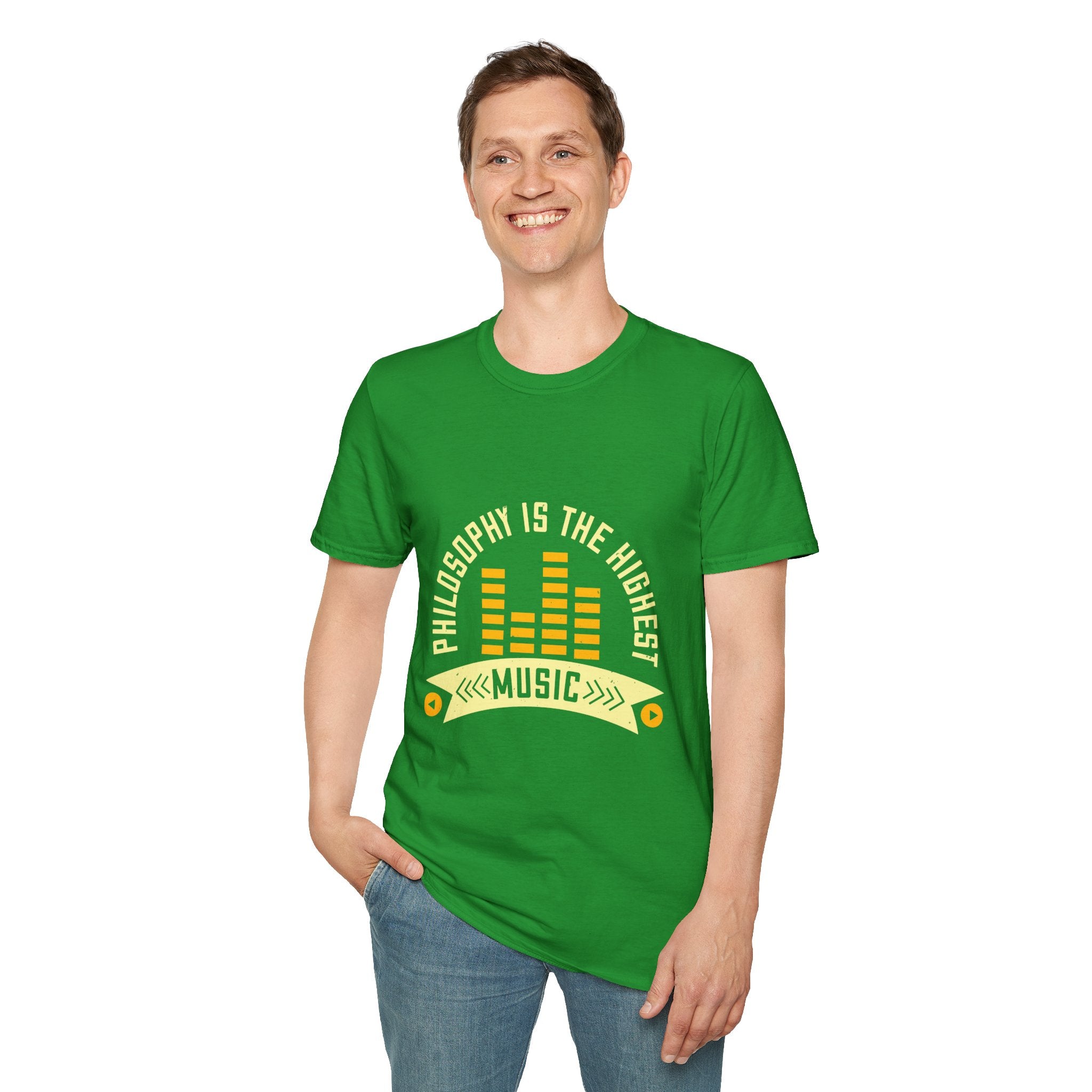 Musical Philosophy T-Shirt - Unisex Softstyle Tee, Gift for Music Lovers