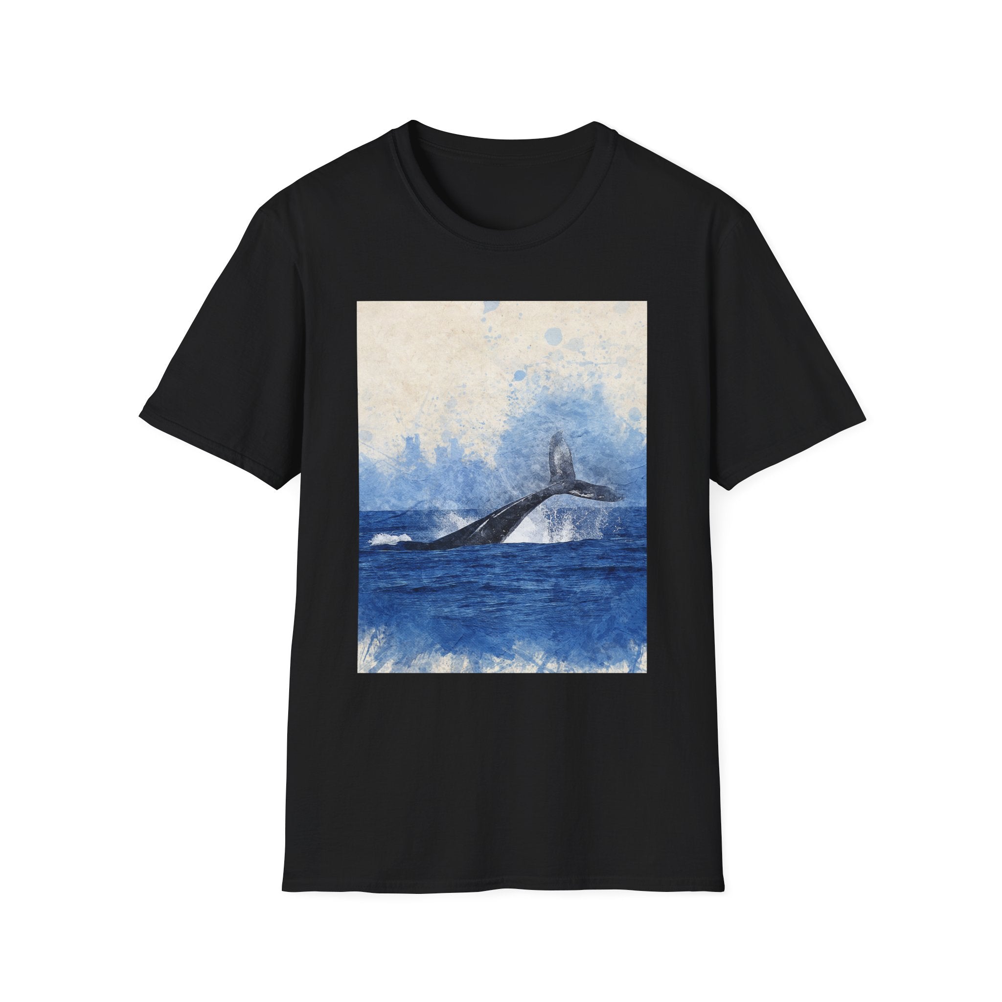 Whale Watching Unisex Softstyle T-Shirt, Ocean Lover Gift, Nature Tee