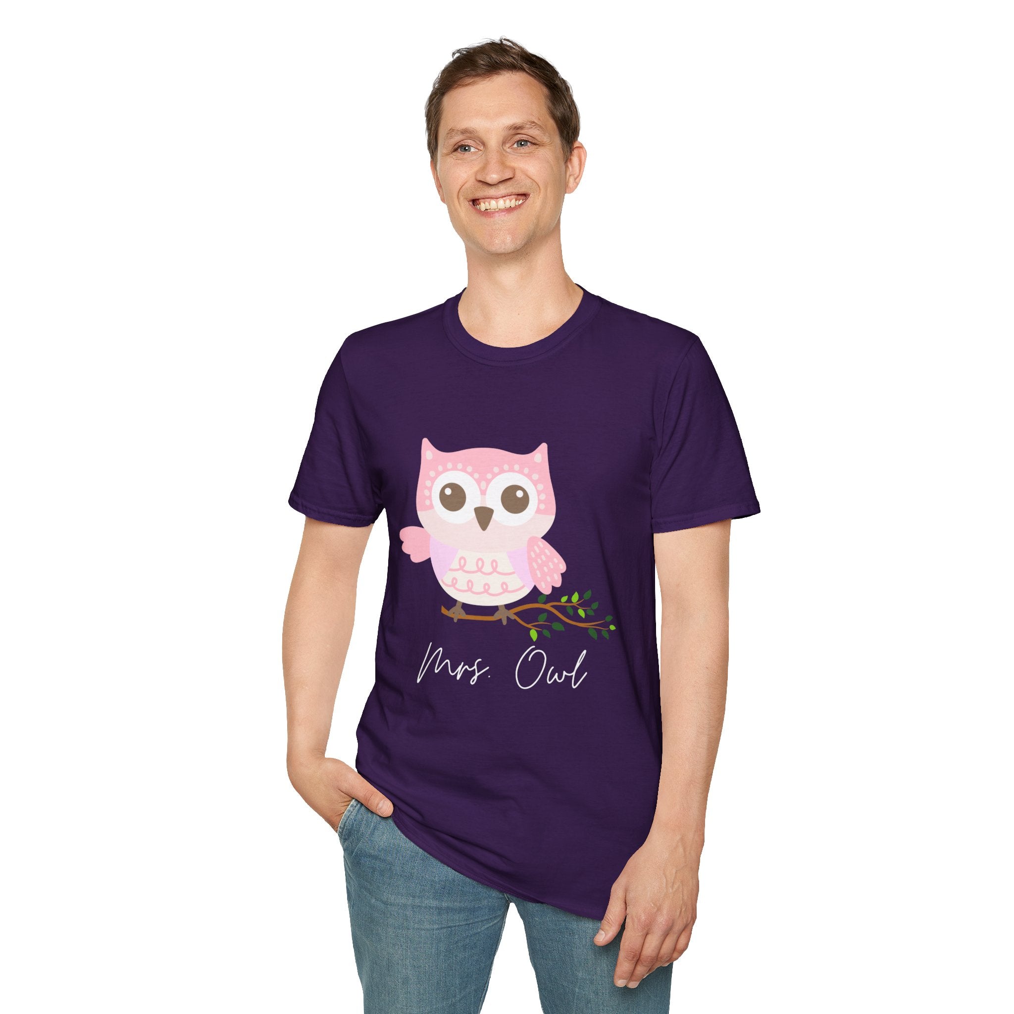 Cute Owl Unisex T-Shirt, Gift for Animal Lovers, Cozy Casual Wear
