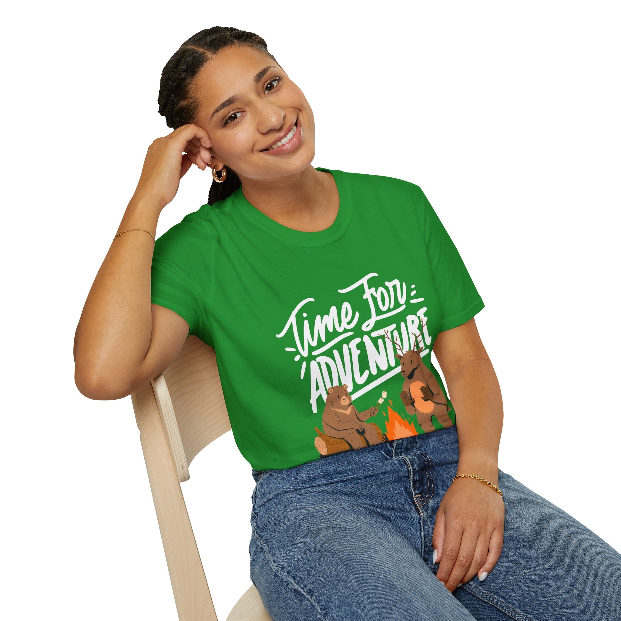 Adventure Bears Unisex Softstyle T-Shirt, Camping Shirt