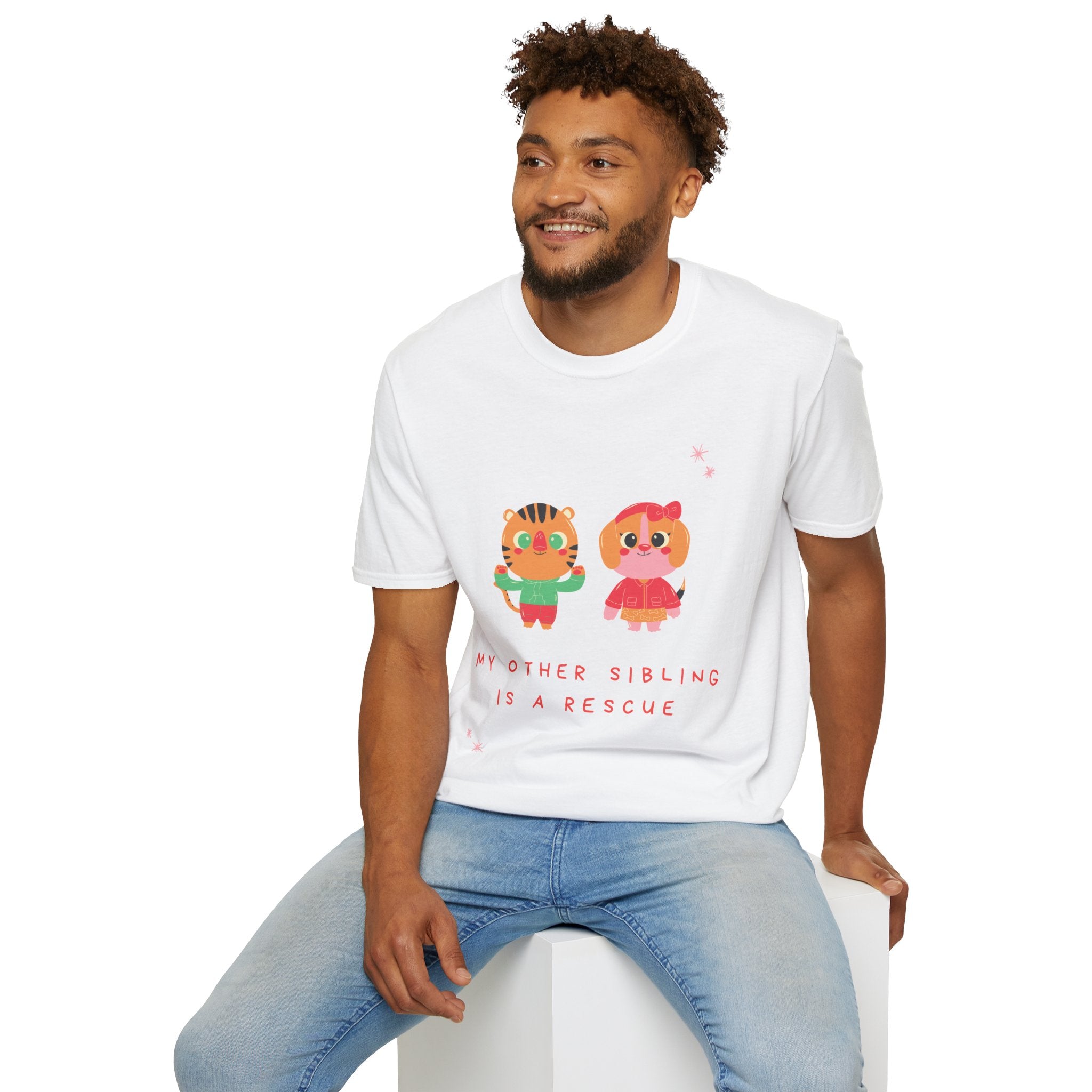 Cute Sibling Rescue T-Shirt, Animal Lovers Gift, Adoption Awareness Tee