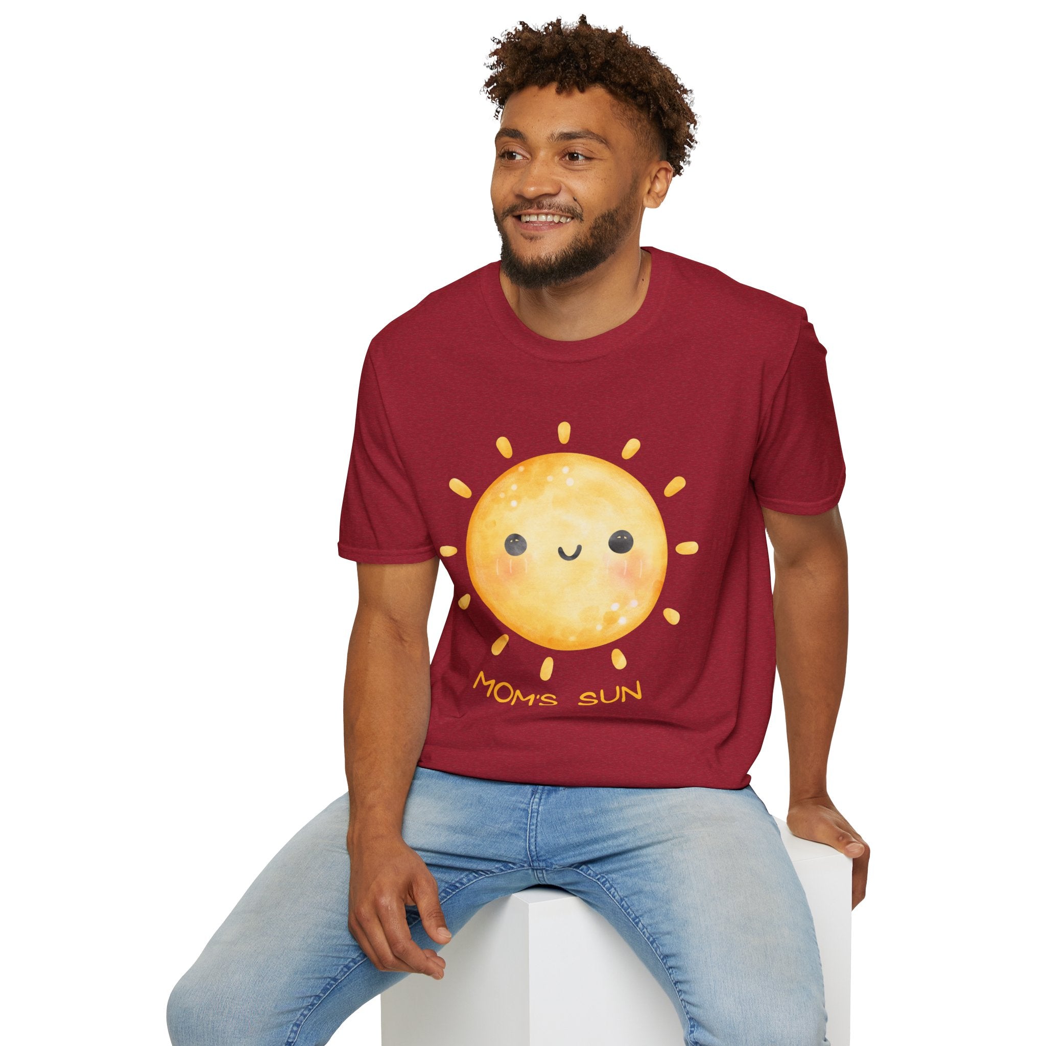 Cute 'Mom's Sun' Unisex Softstyle T-Shirt