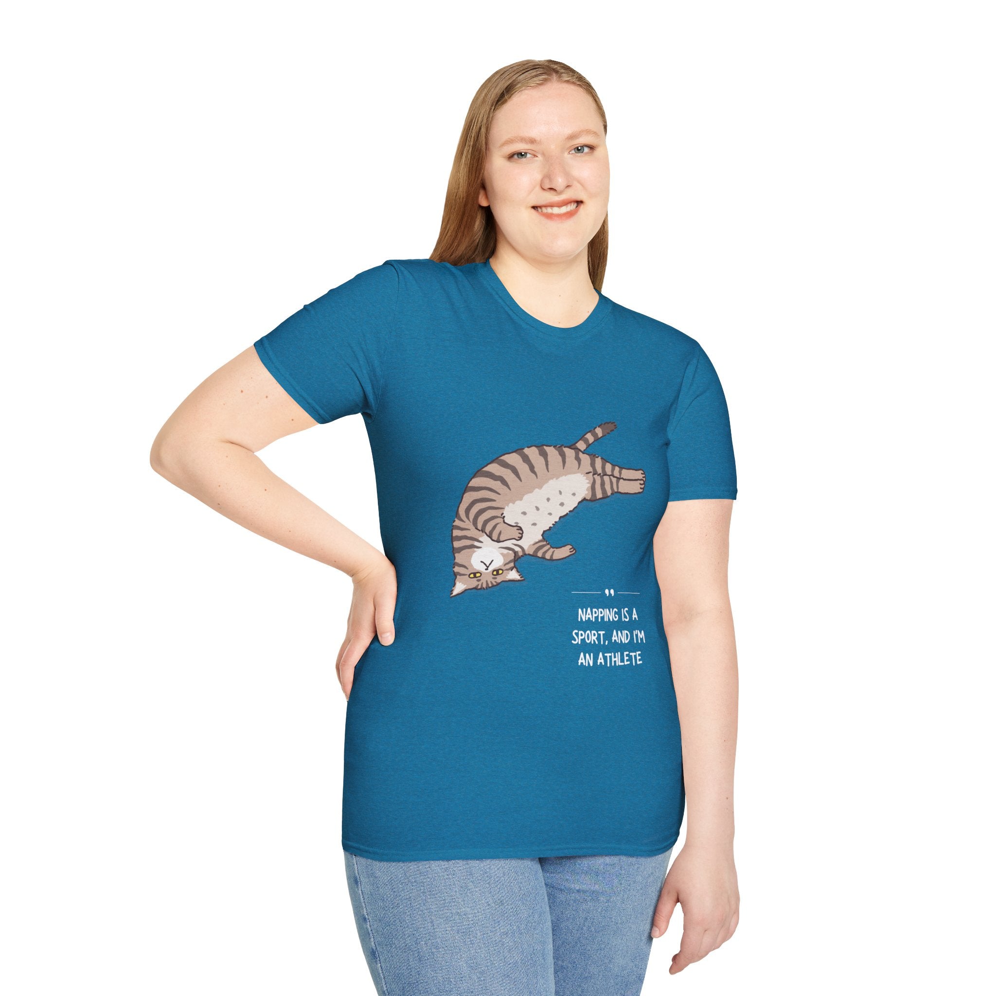 Cat Nap T-Shirt, Funny Cat Lover Gift, Unisex Tee