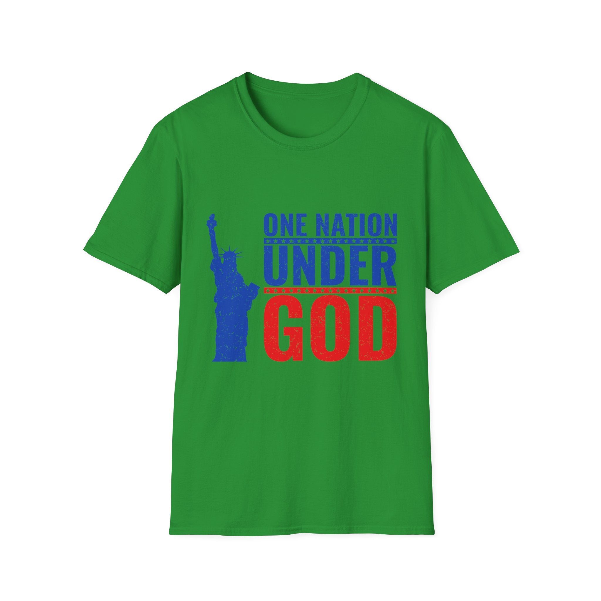 Patriotic Graphic T-Shirt | One Nation Under God | Unisex Casual Wear for Holidays, Independence Day, Family Gatherings, Political [...]