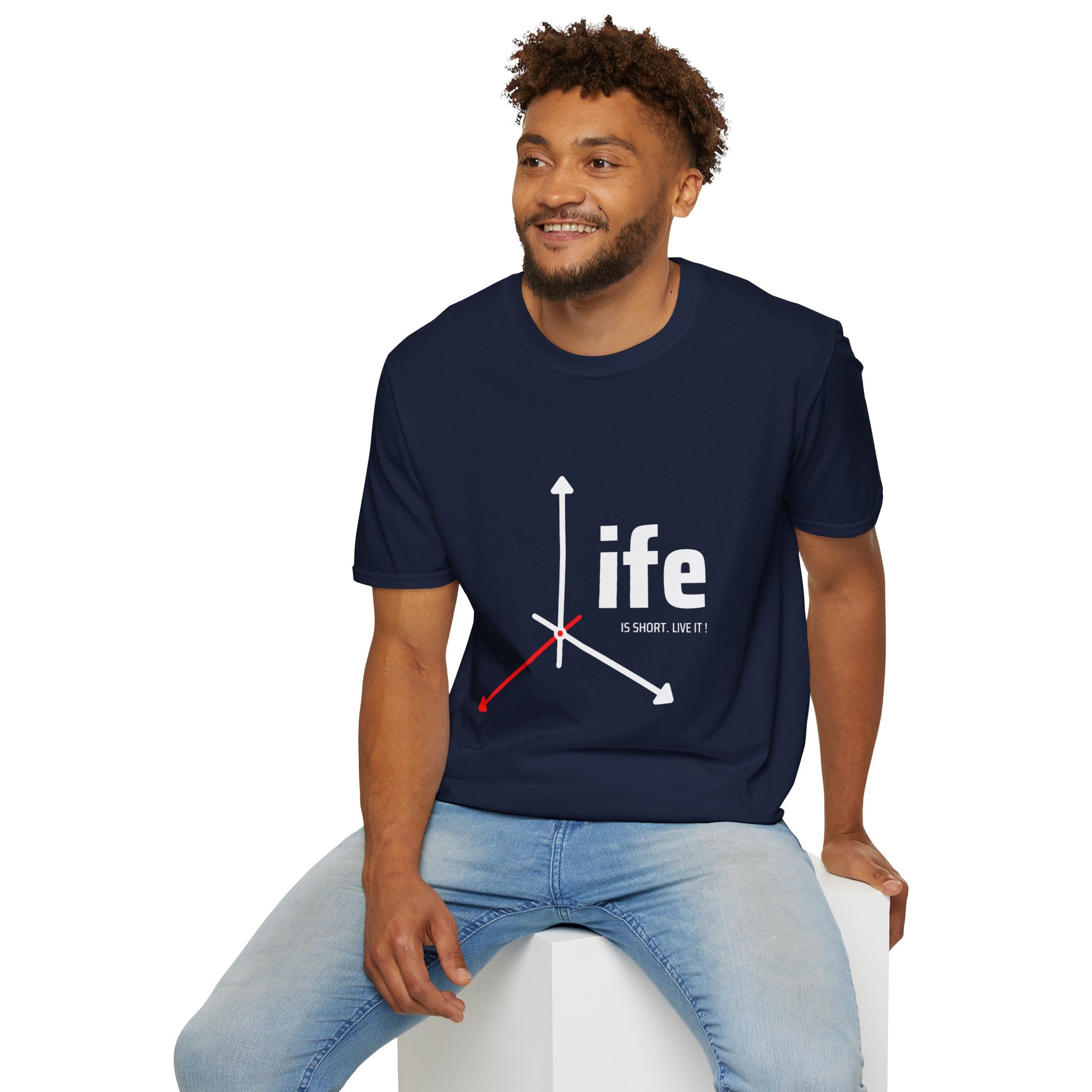 Life Direction Unisex T-Shirt, Motivational Tee, Casual Wear, Gift for Friends, Inspirational Life quote, Everyday Style