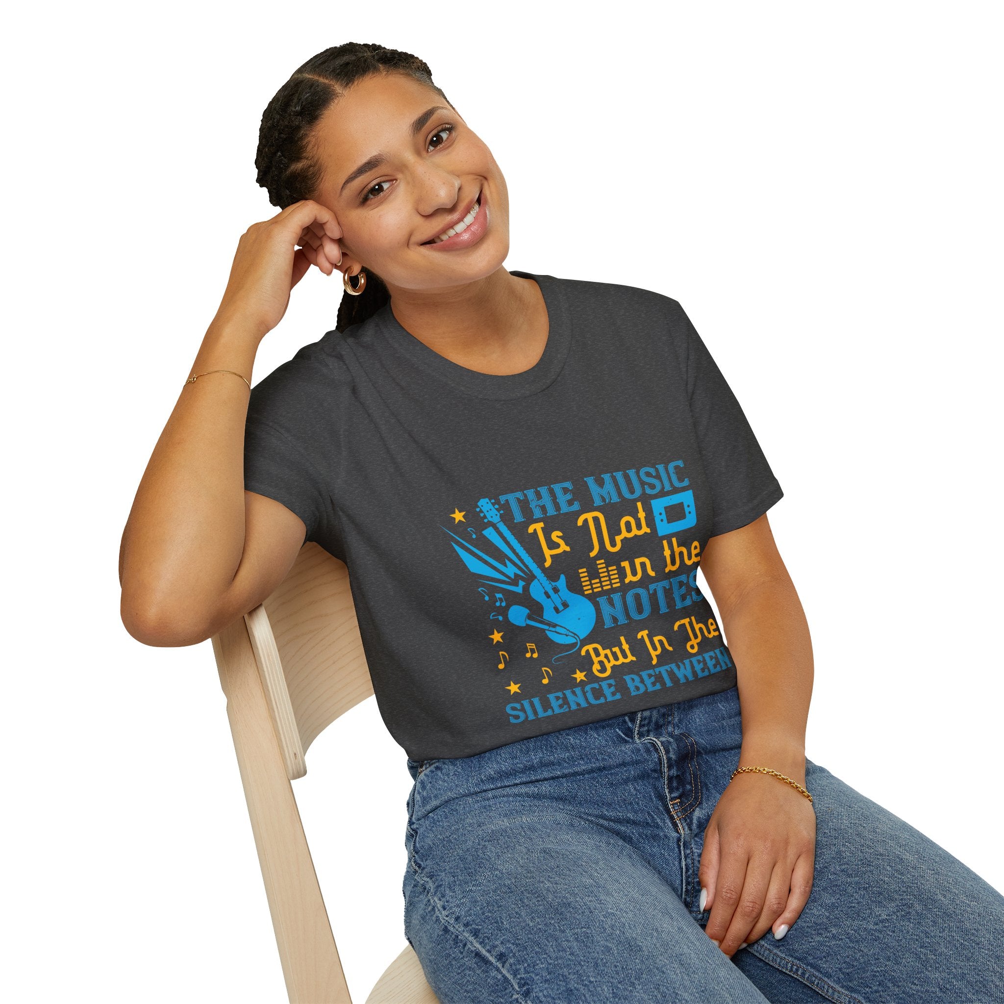 Musical Quotes T-Shirt, Relaxed Vibe Music Lover Tee
