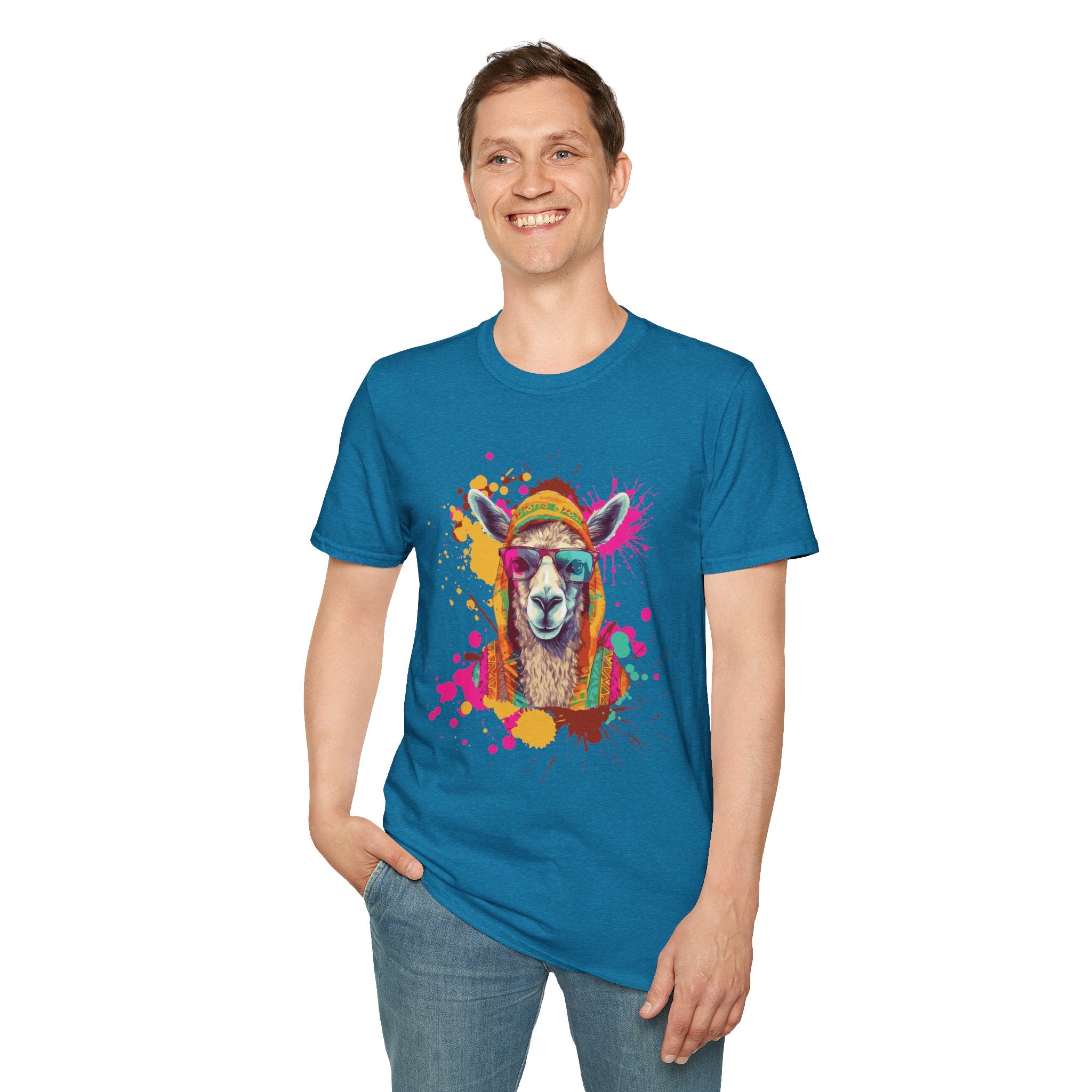 Colorful Llama T-Shirt - Fun Gift for Animal Lovers