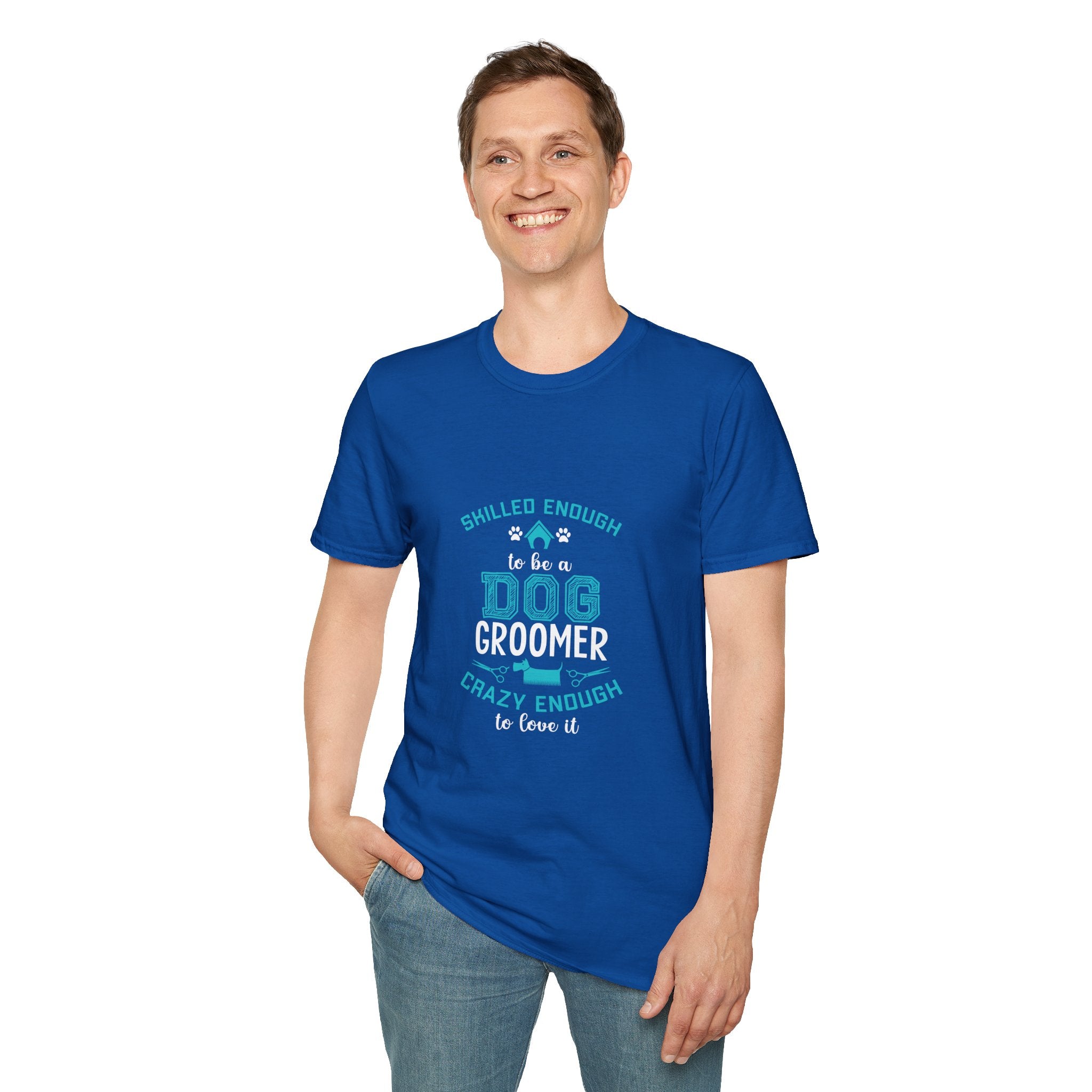 Skilled Enough Dog Groomer T-Shirt, Funny Pet Grooming Tee, Unisex Graphic Tee, Dog Lover Gift, Birthday or Holiday Apparel