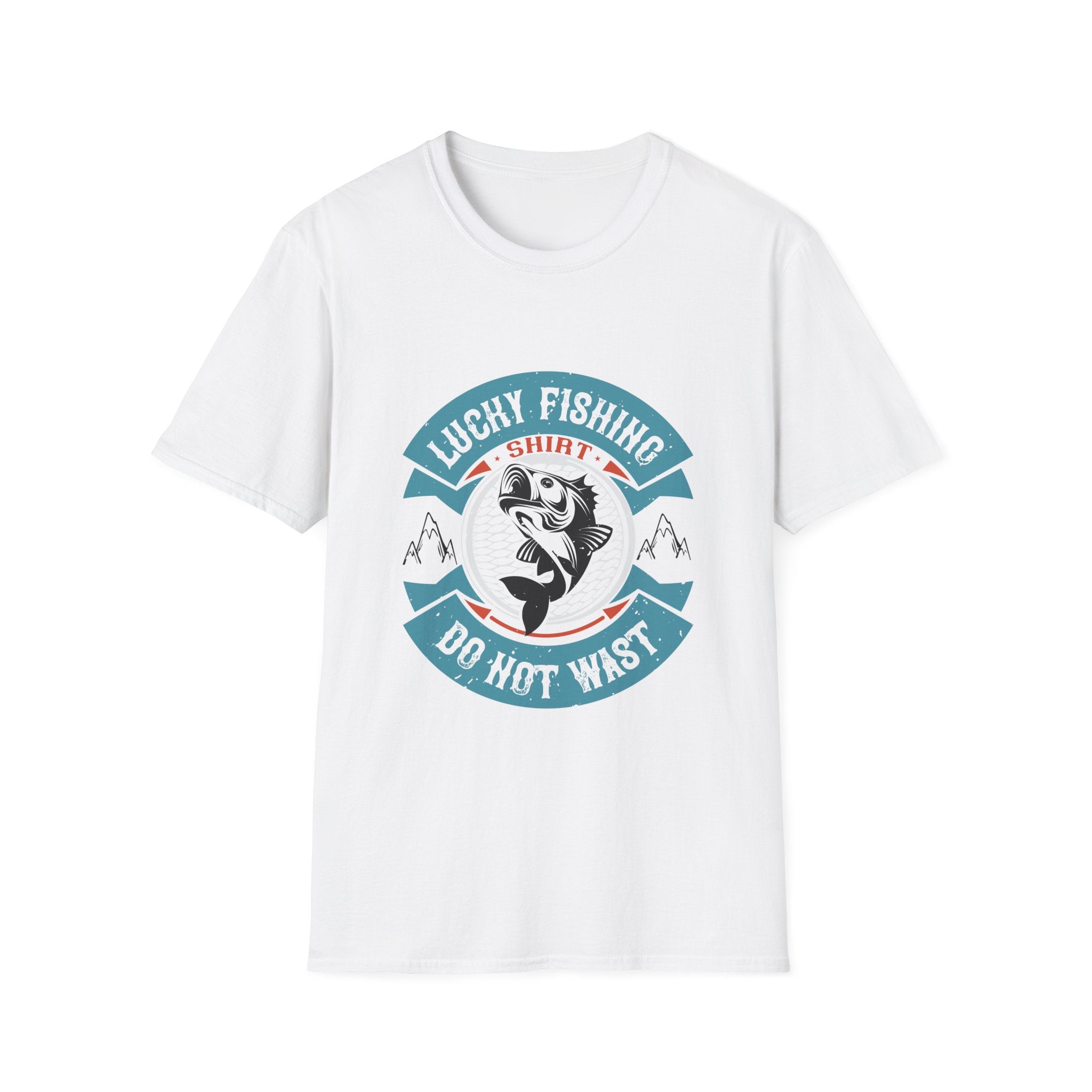 Lucky Fishing Graphic Tee, Unisex Fishing T-Shirt