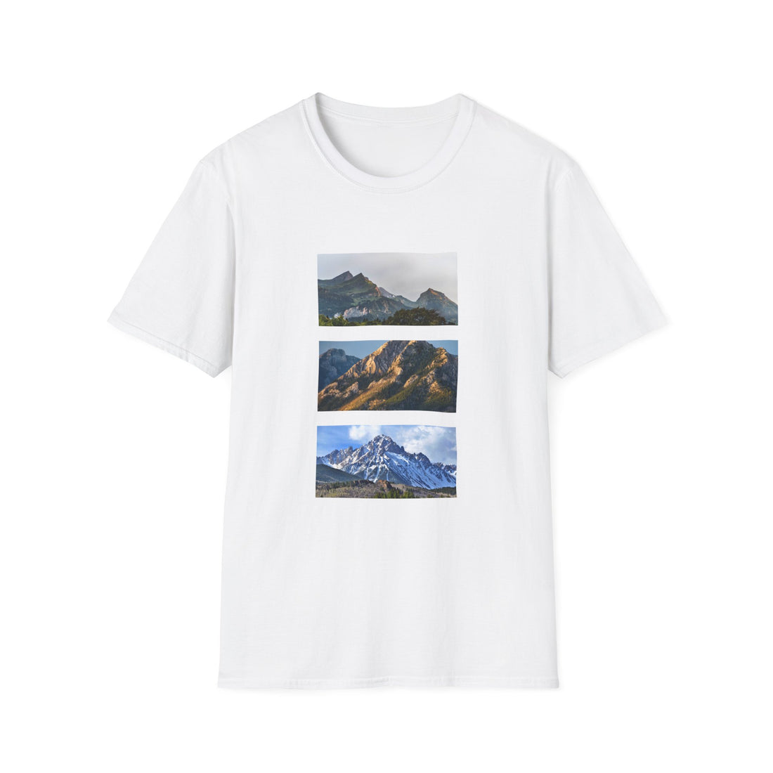 Mountain Photography Unisex Softstyle T-Shirt - Nature Lover Gift