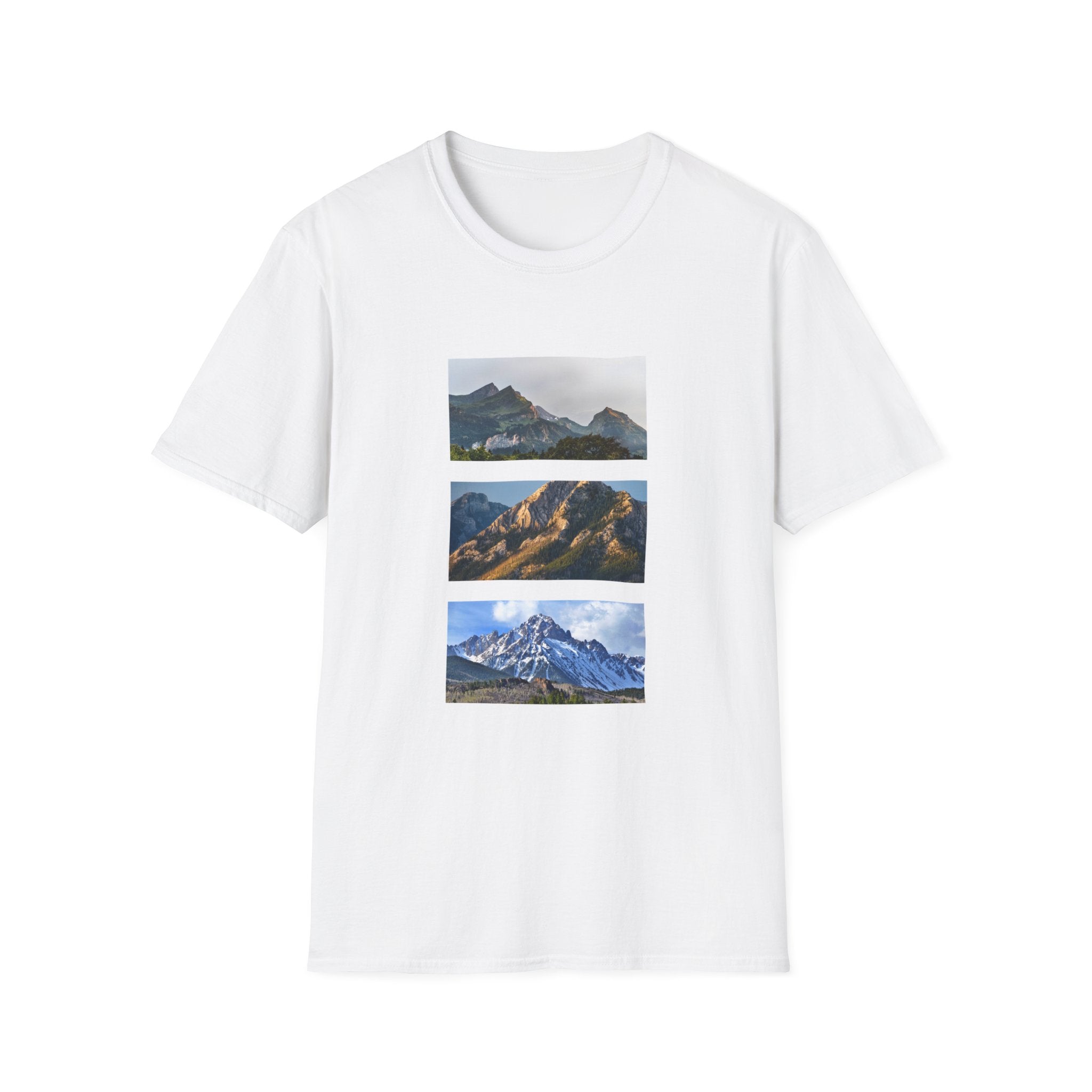 Mountain Photography Unisex Softstyle T-Shirt - Nature Lover Gift
