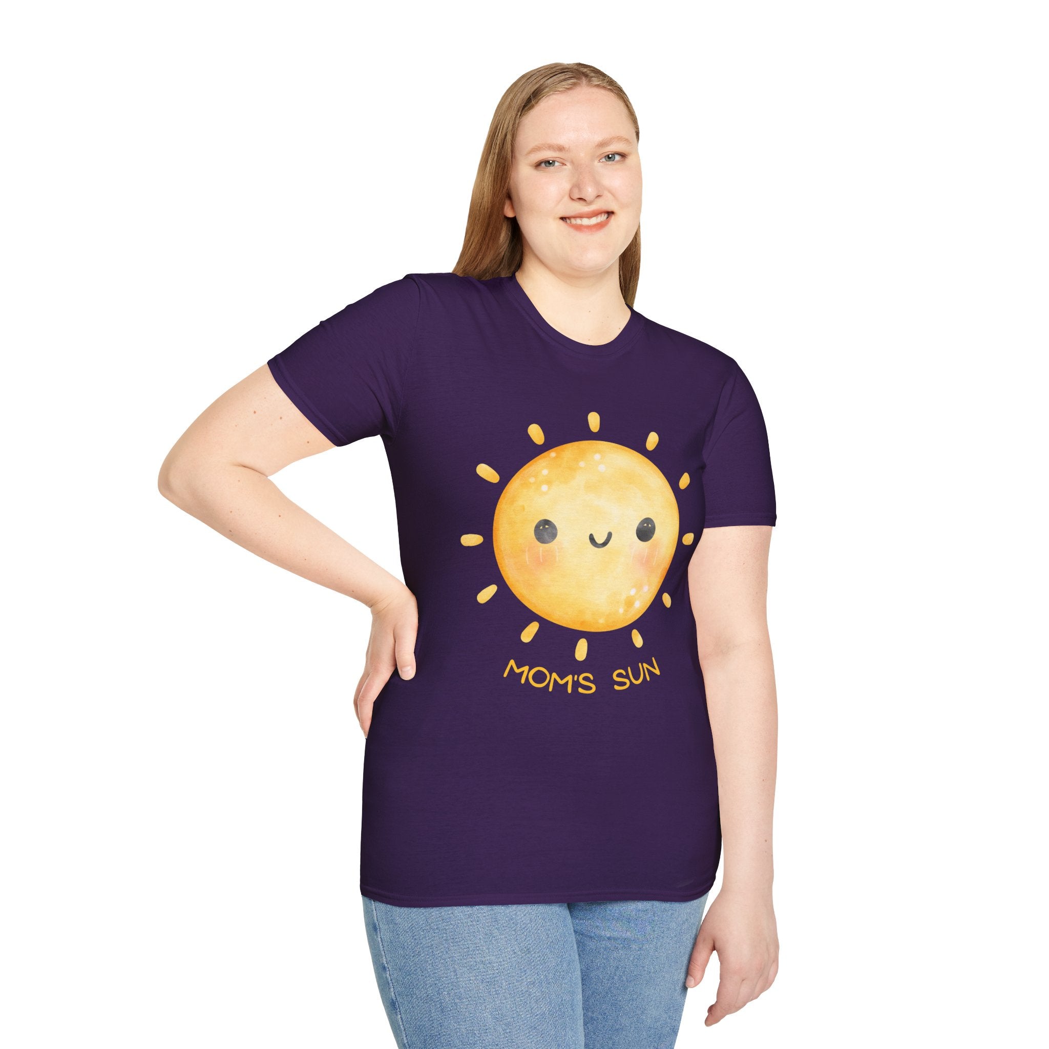 Cute 'Mom's Sun' Unisex Softstyle T-Shirt
