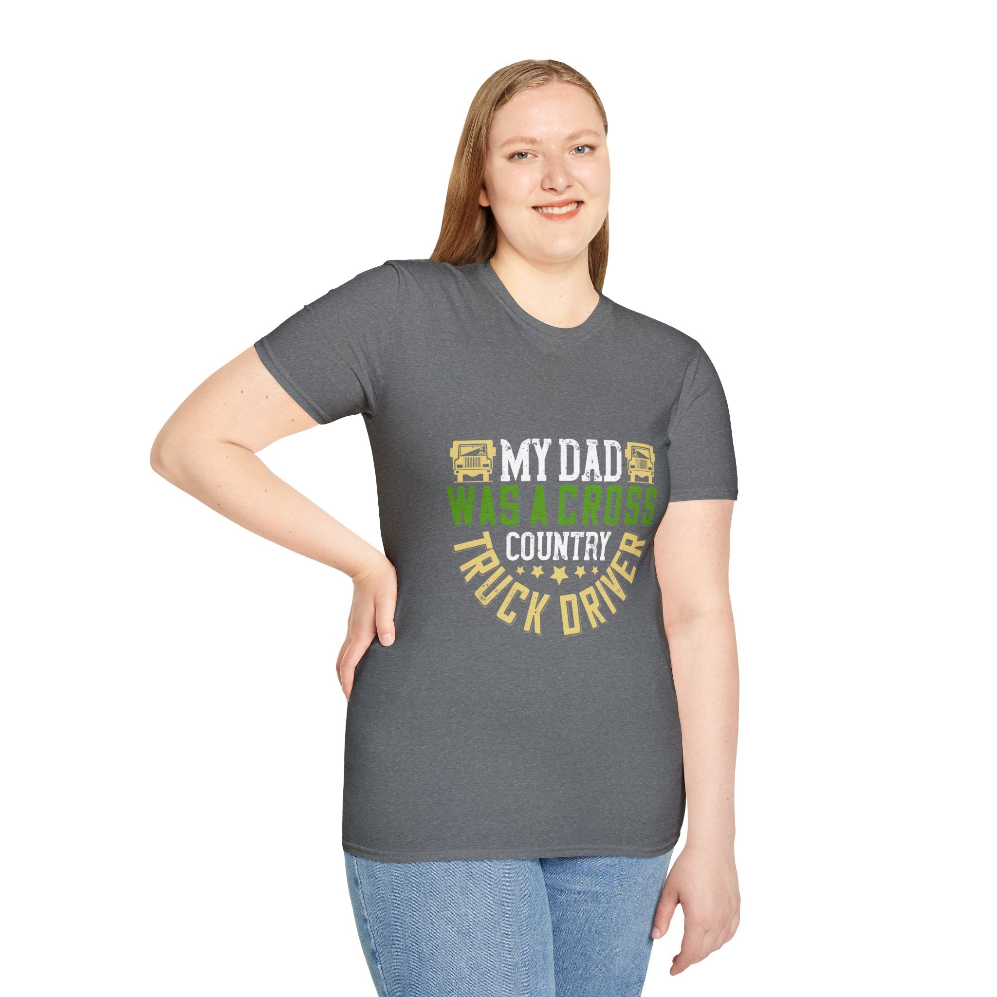 Proud Truck Driver T-Shirt, Father's Day Gift, Dad Appreciation, Cross Country Driving, Unisex Softstyle Tee