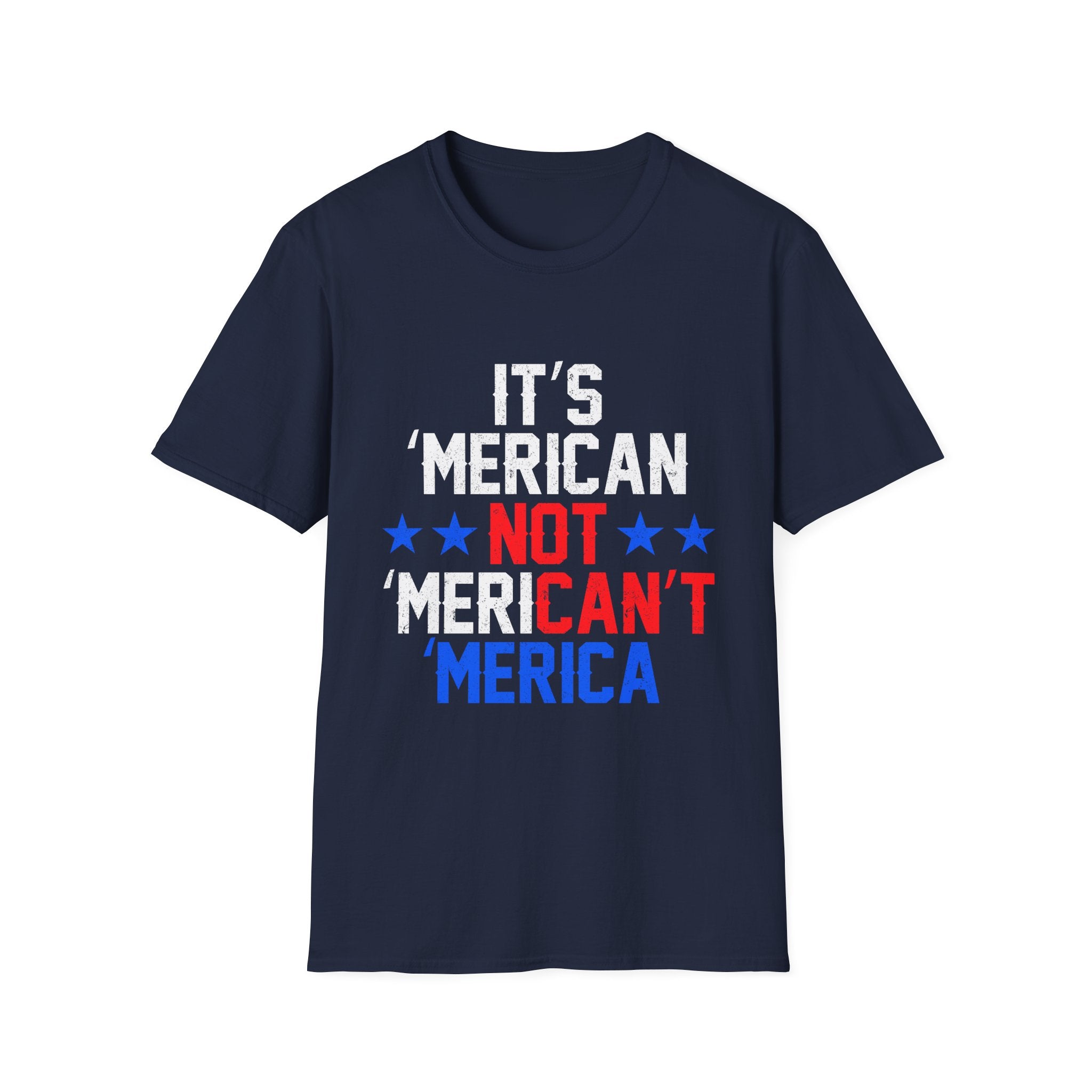 Patriotic Graphic Tee for Freedom Lovers - Unisex Softstyle T-Shirt, Casual Wear, Independence Day, Election Shirt, Gift Idea