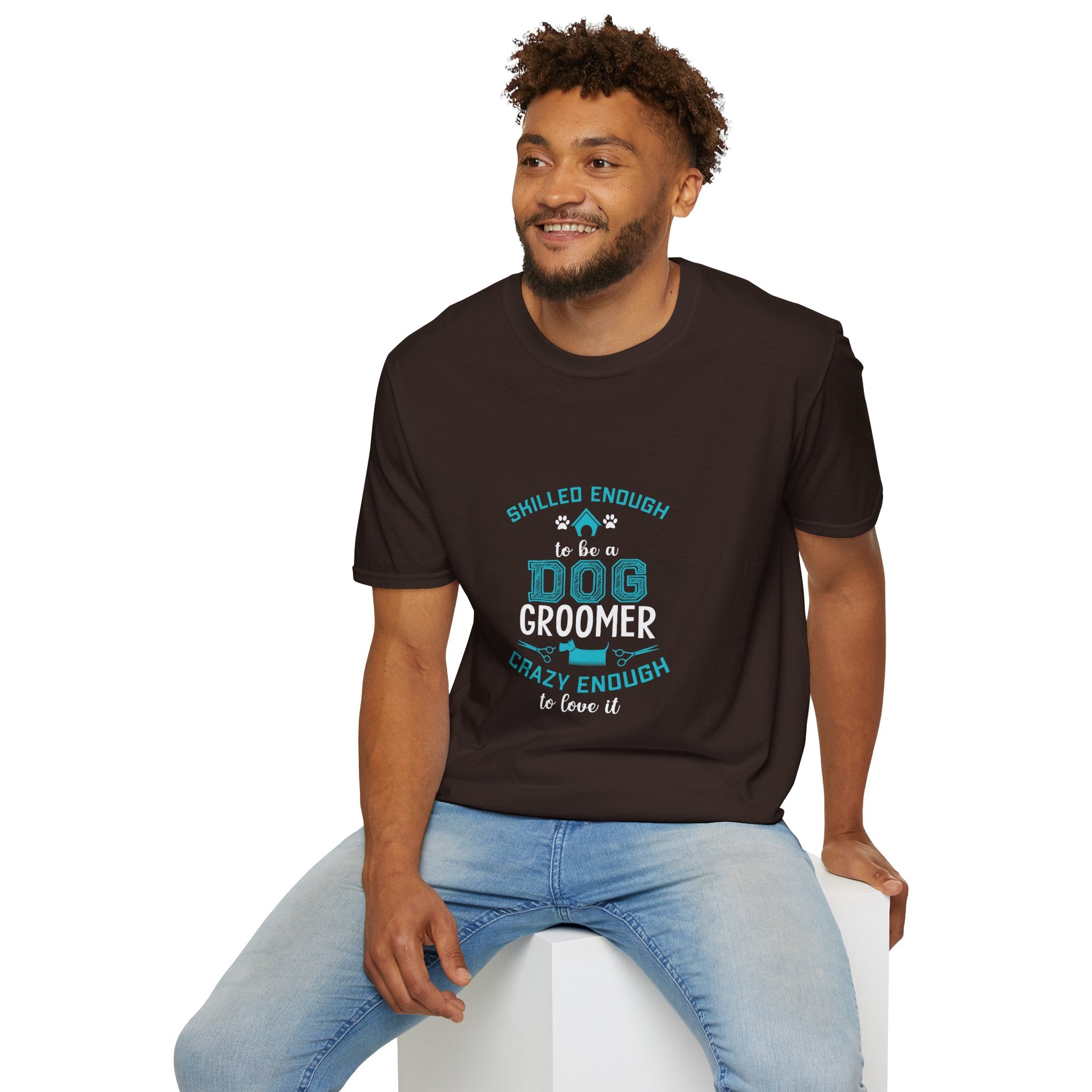Skilled Enough Dog Groomer T-Shirt, Funny Pet Grooming Tee, Unisex Graphic Tee, Dog Lover Gift, Birthday or Holiday Apparel