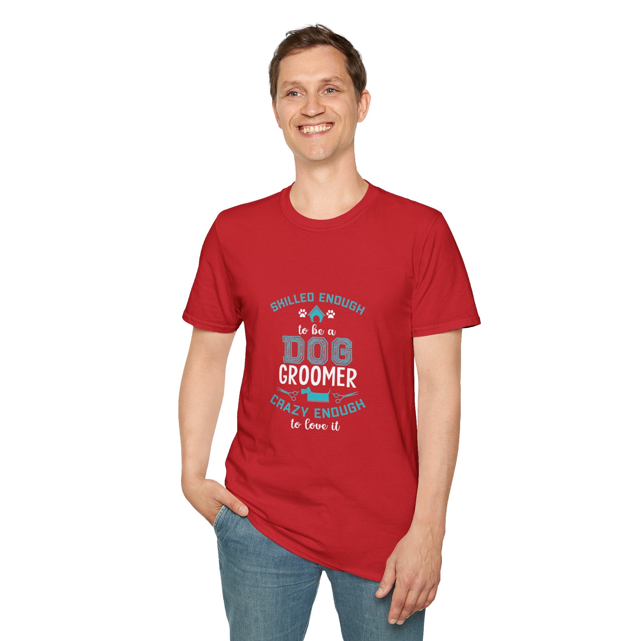 Skilled Enough Dog Groomer T-Shirt, Funny Pet Grooming Tee, Unisex Graphic Tee, Dog Lover Gift, Birthday or Holiday Apparel