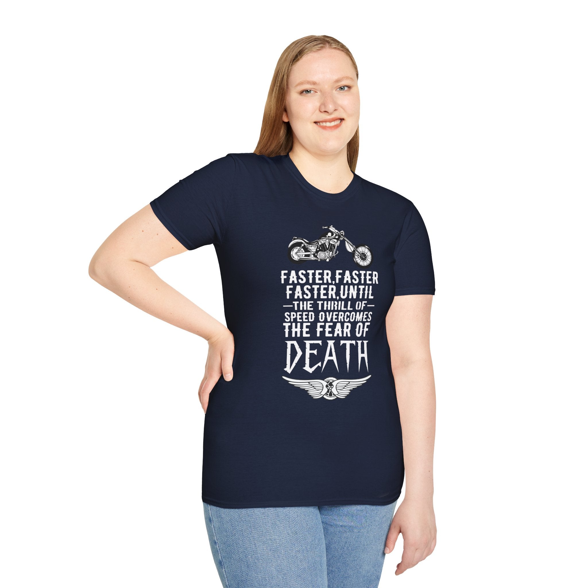 Motorcycle Enthusiast Unisex T-Shirt - Fearless Biker Tee, Gift for Riders, Road Trip Apparel, Freedom Shirt, Adventure Clothing