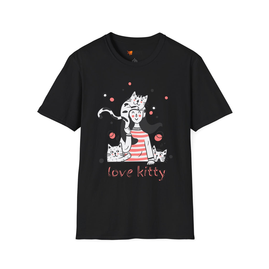 Cute Cat Lover T-Shirt, Love Kitty Graphic Tee