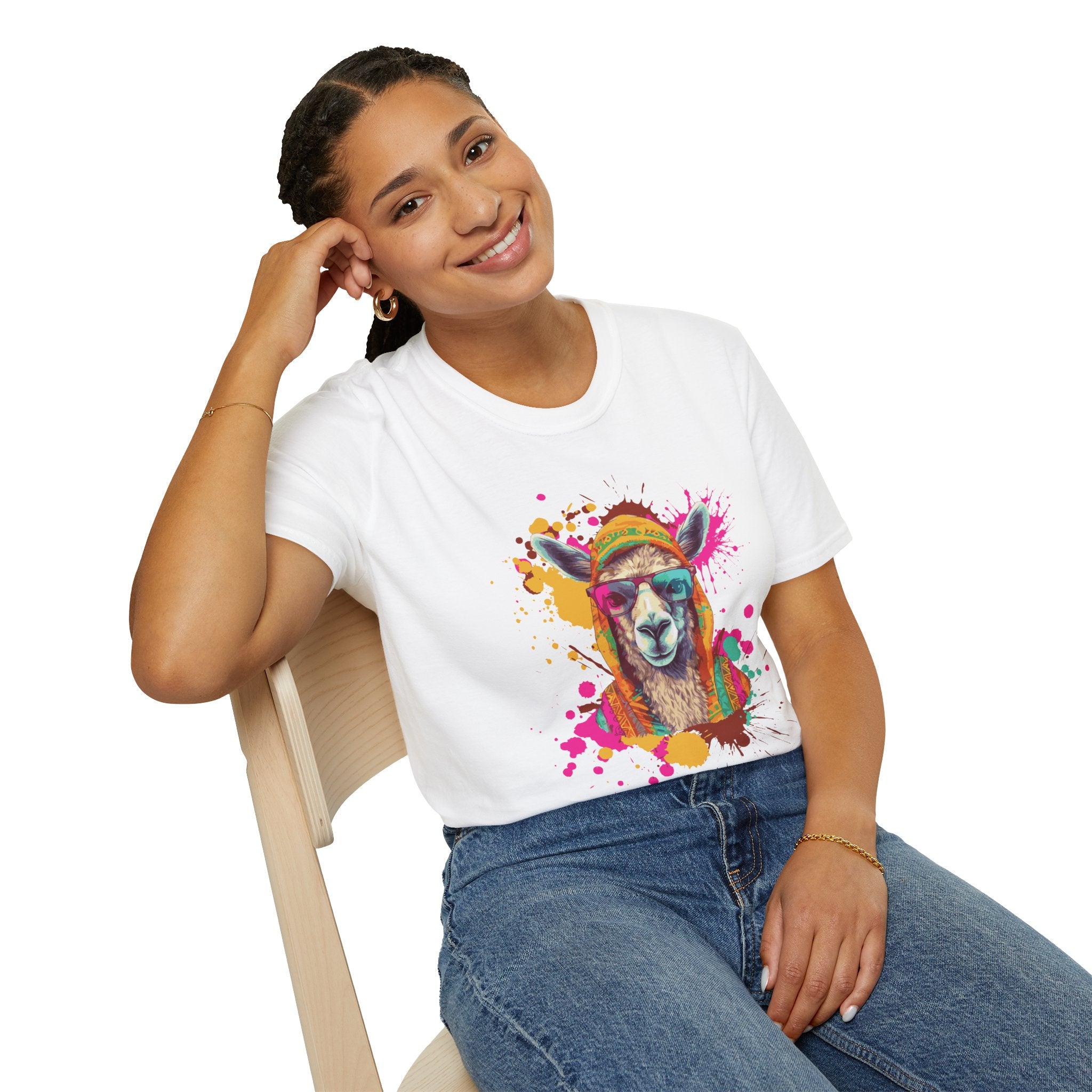Colorful Llama T-Shirt - Fun Gift for Animal Lovers
