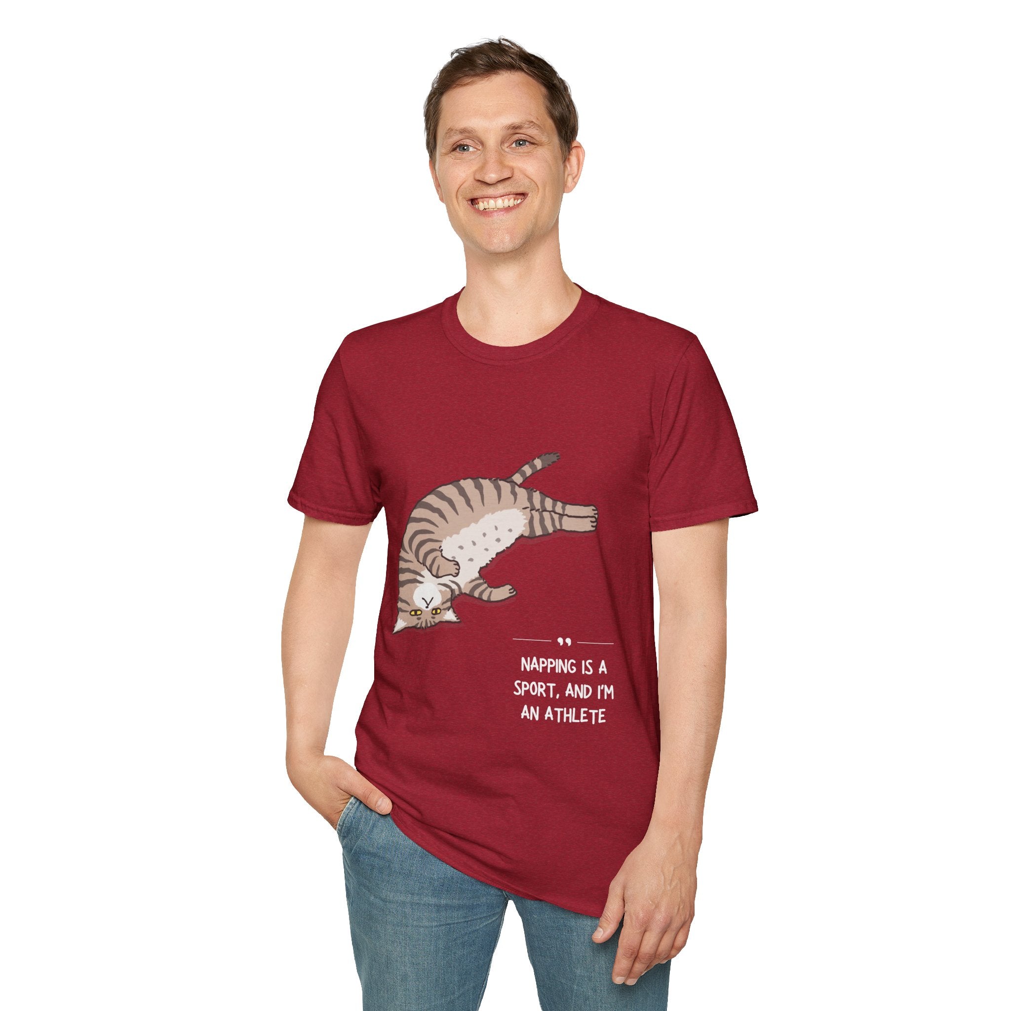 Cat Nap T-Shirt, Funny Cat Lover Gift, Unisex Tee