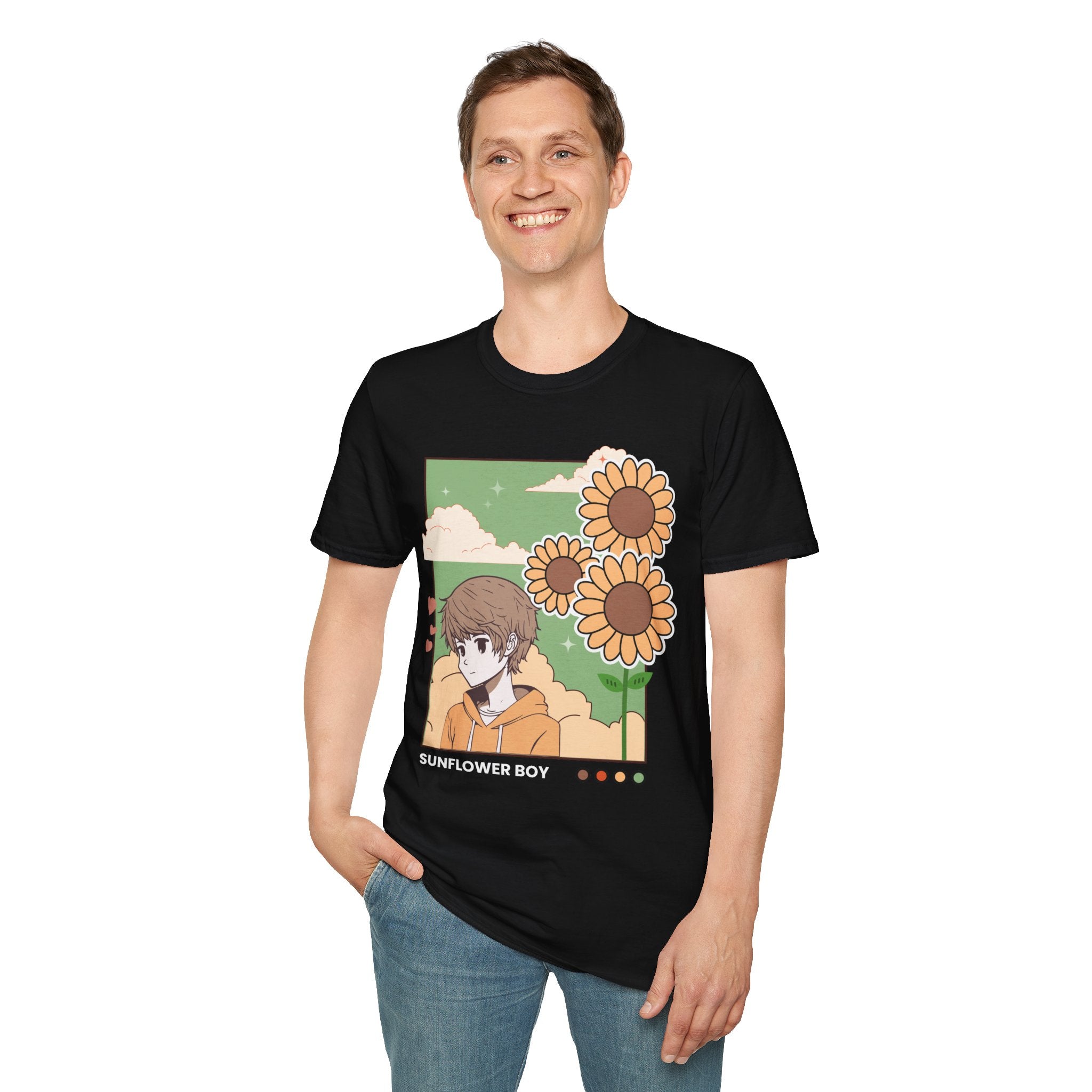 Sunflower Aesthetic Unisex T-Shirt, Softstyle Tee, Casual Wear