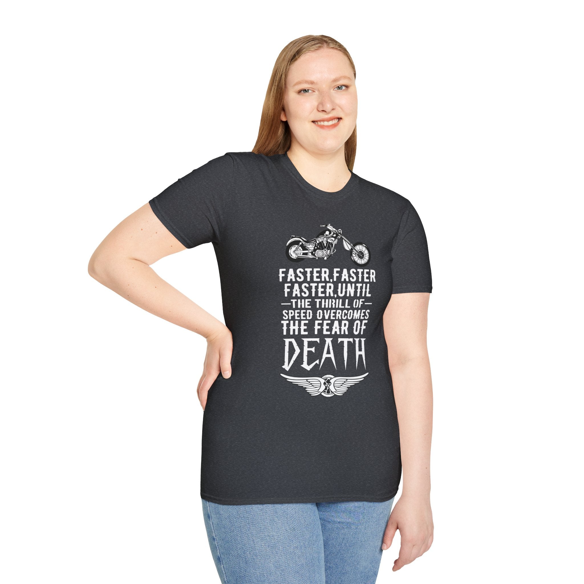 Motorcycle Enthusiast Unisex T-Shirt - Fearless Biker Tee, Gift for Riders, Road Trip Apparel, Freedom Shirt, Adventure Clothing